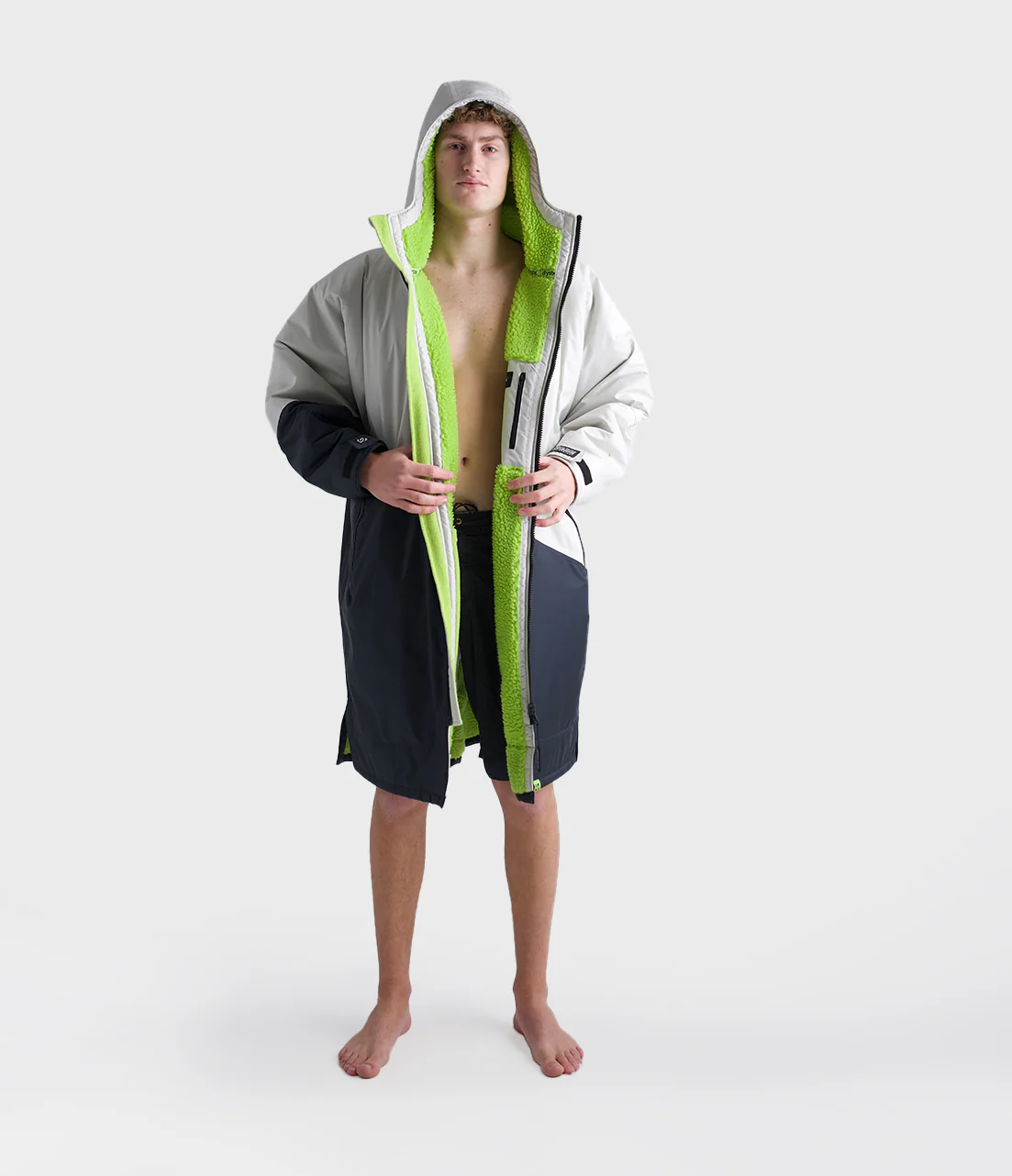 Anthracite Lime Advance Adults Changing Robe - Image 4