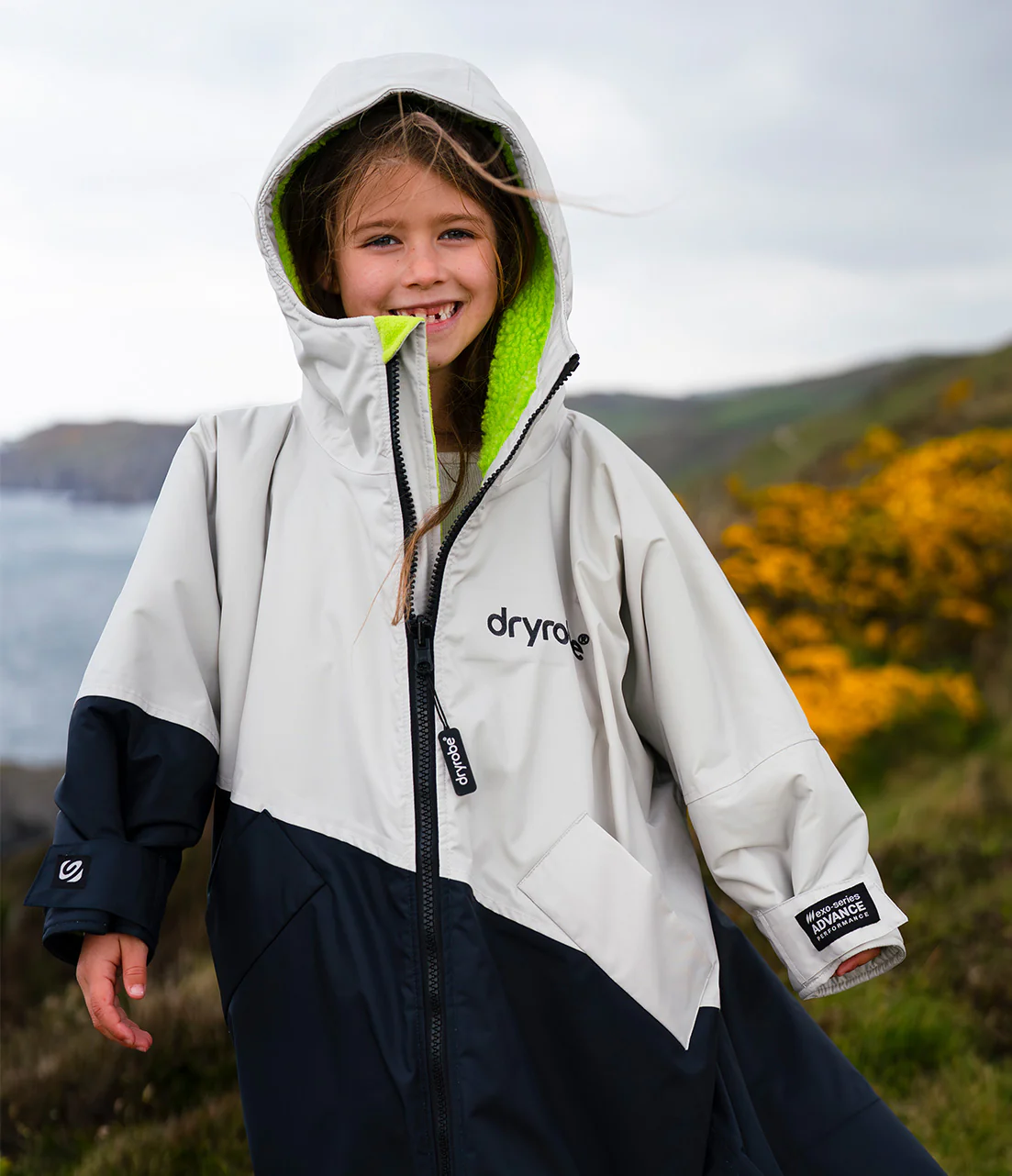 Anthracite Lime Advance Kids Long Sleeve - Image 4