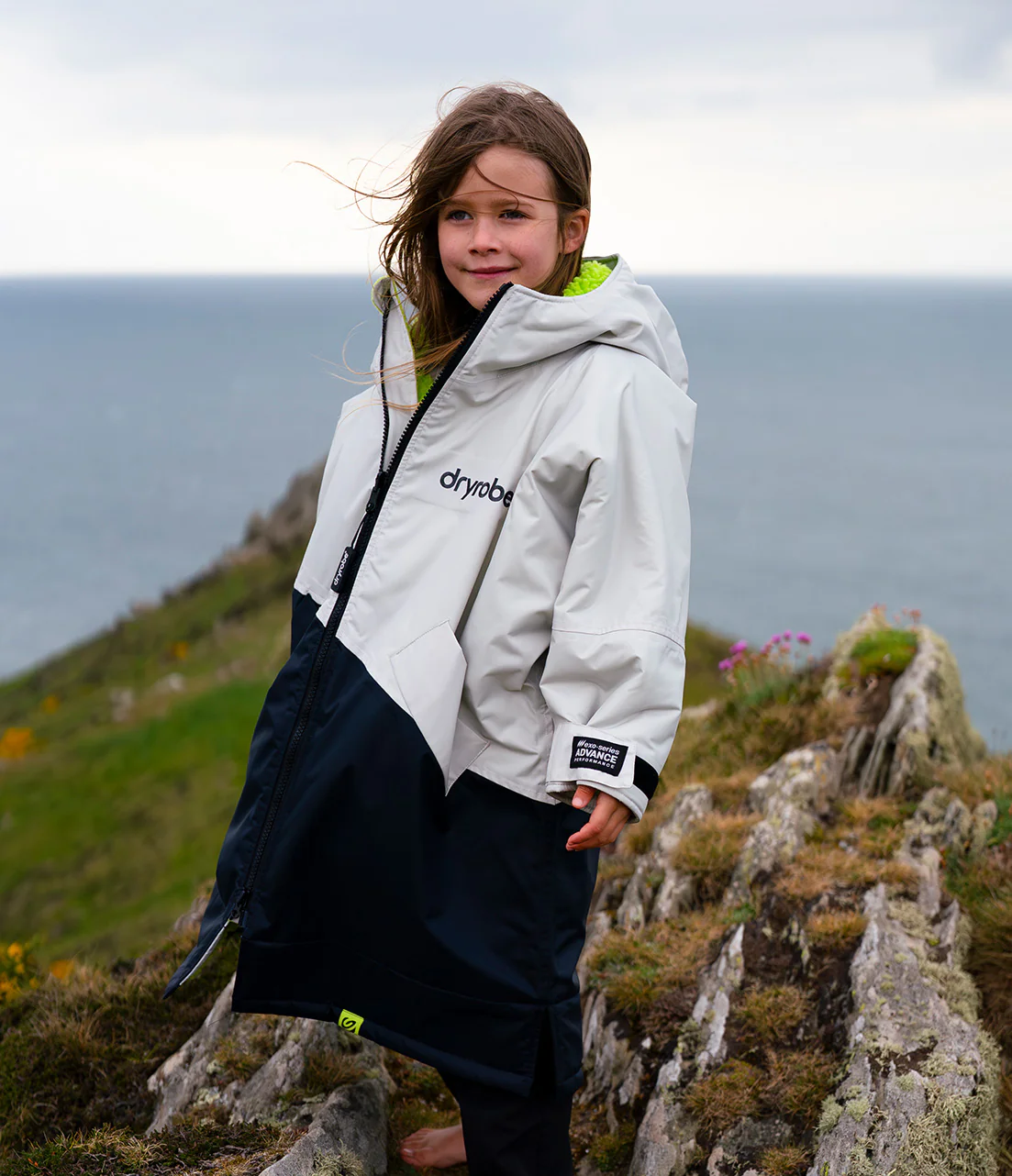 Anthracite Lime Advance Kids Long Sleeve - Image 8