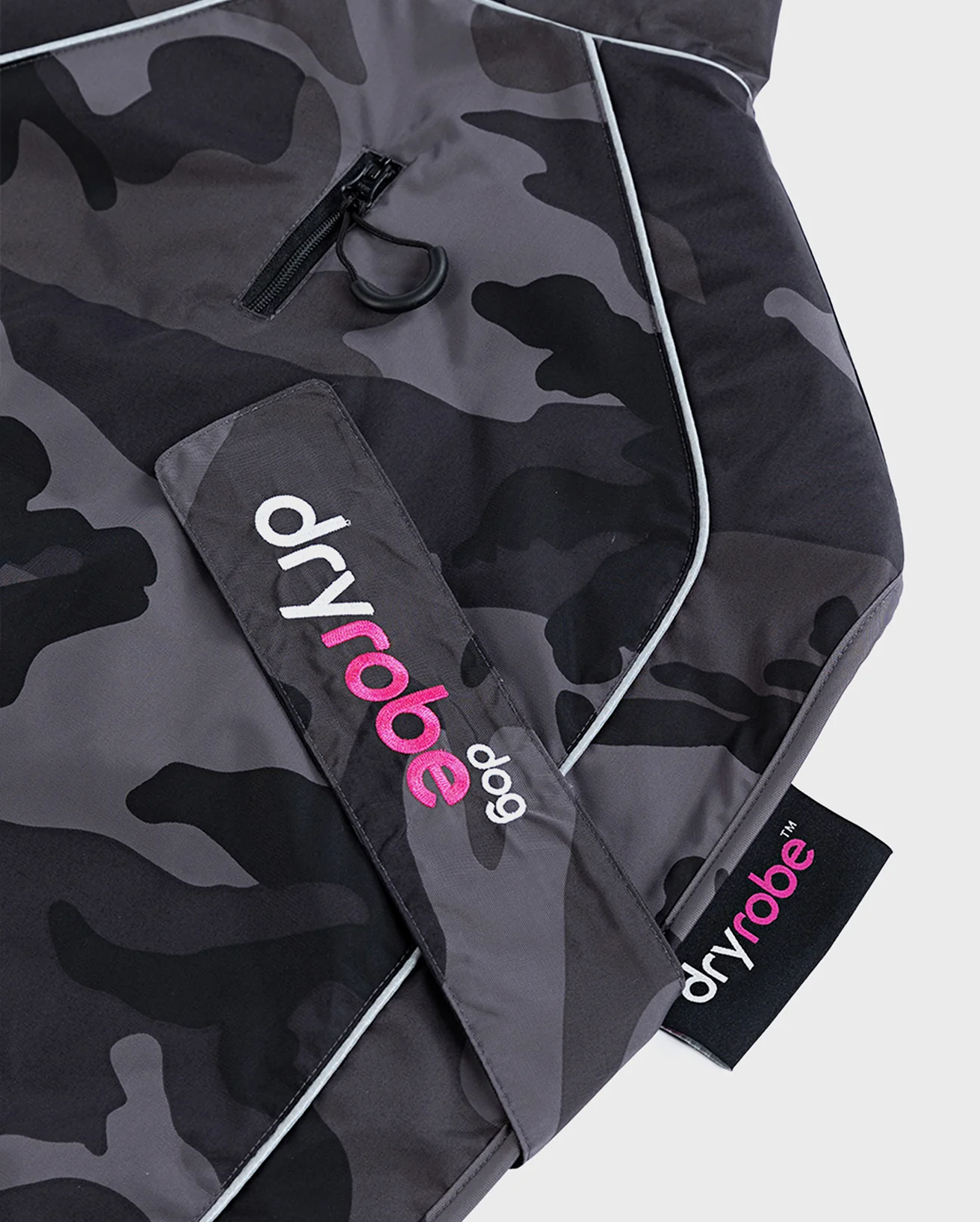 Black Camo Pink Dog Coat - Image 5
