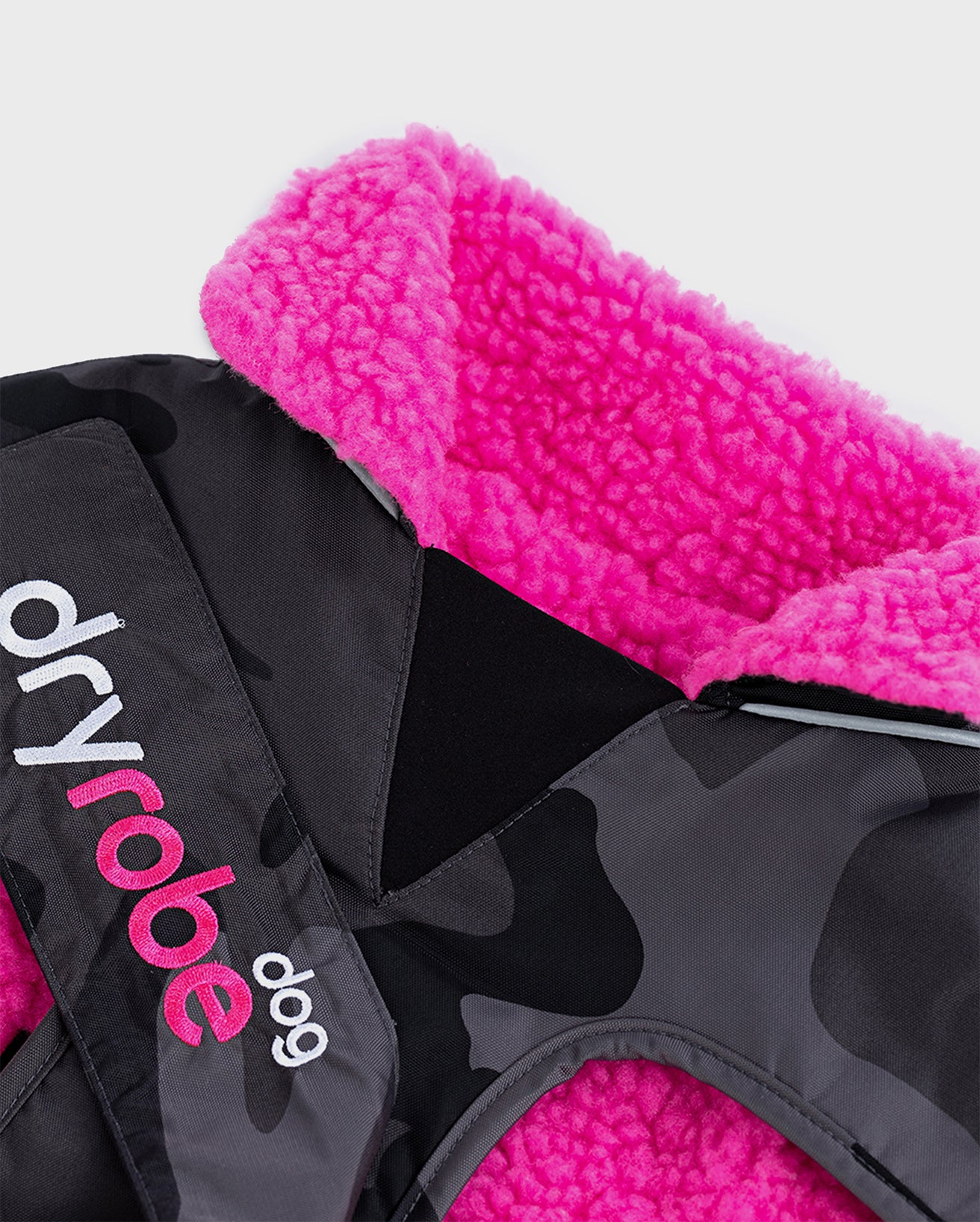 Black Camo Pink Dog Coat - Image 6