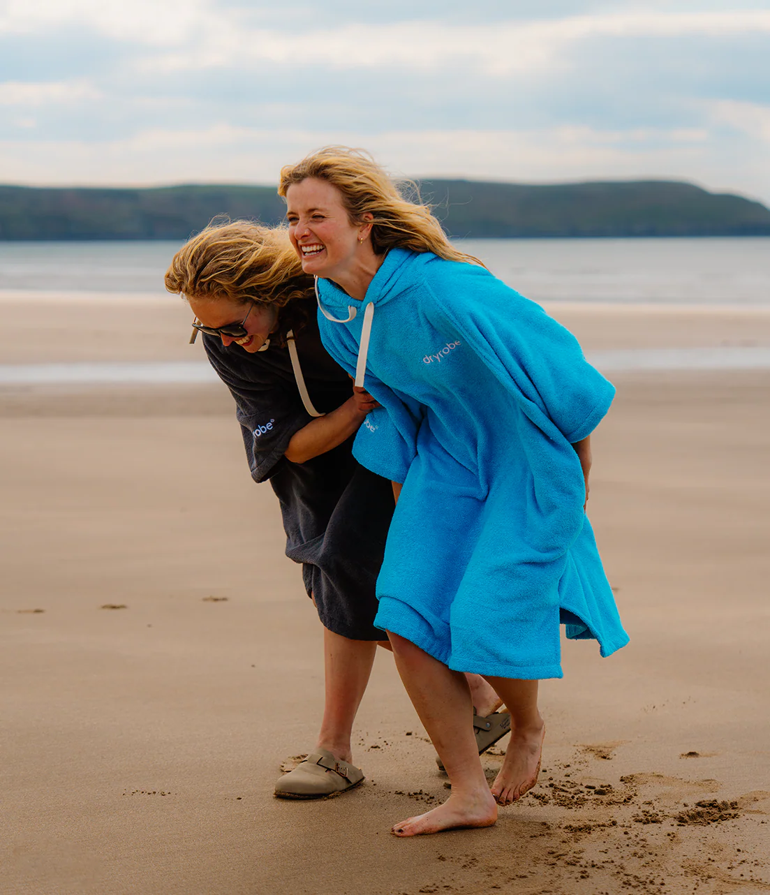 Blue Organic Towel Changing Robe - Image 10