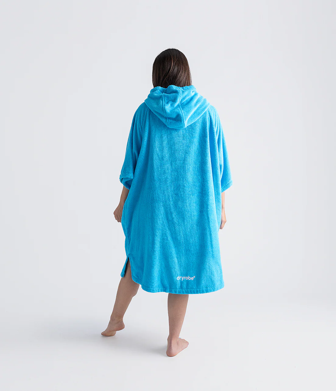 Blue Organic Towel Changing Robe - Image 4