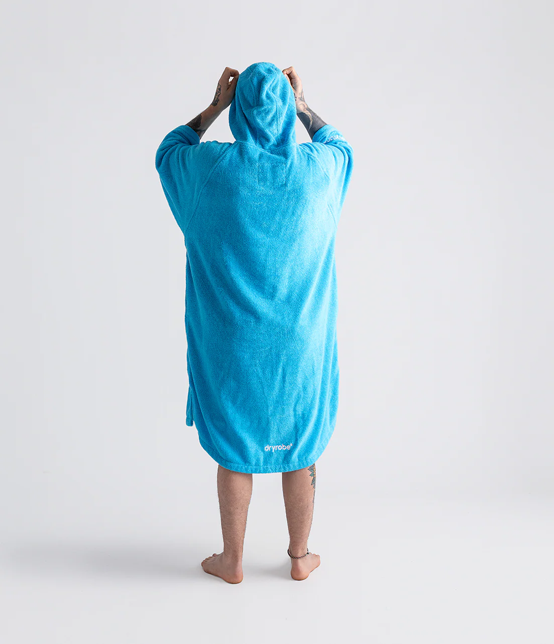 Blue Organic Towel Changing Robe - Image 7