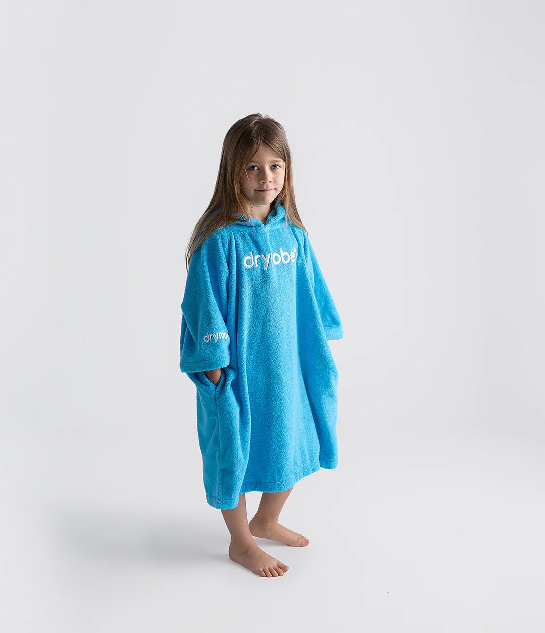 Blue Kids Organic Towel Changing Robe - Image 2