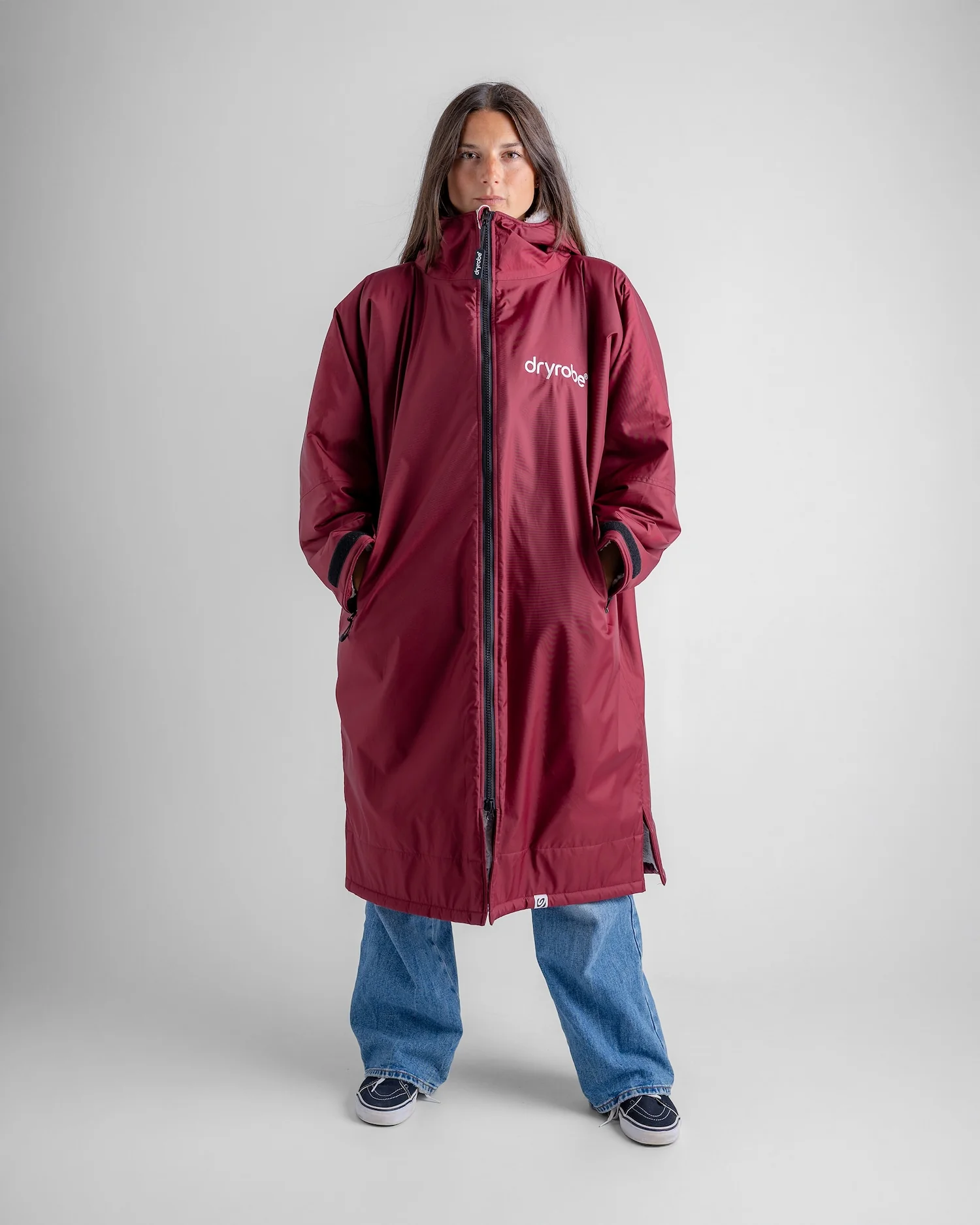 Burgundy Grey Advance Changing Robe - Image 4