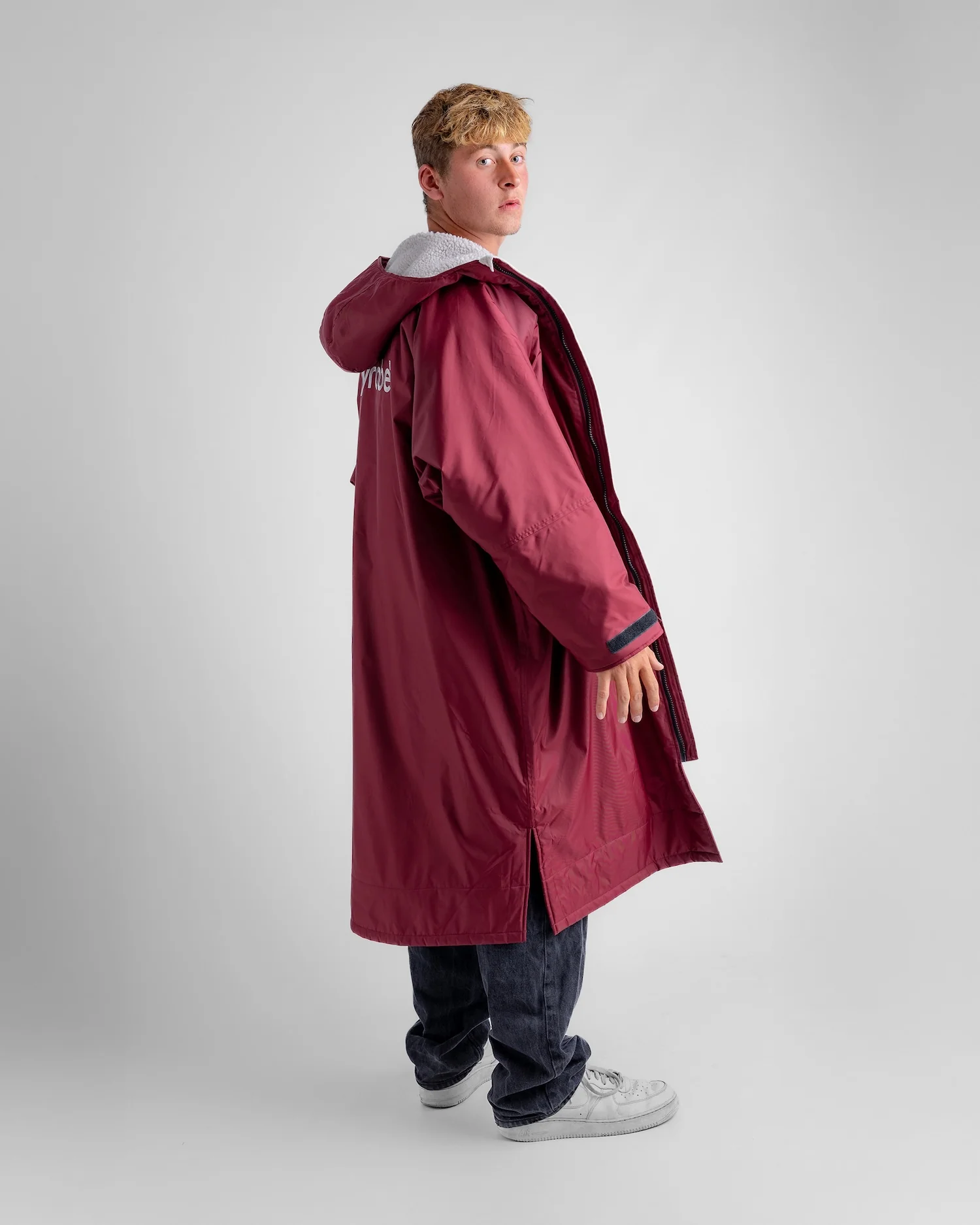 Burgundy Grey Advance Changing Robe - Image 7