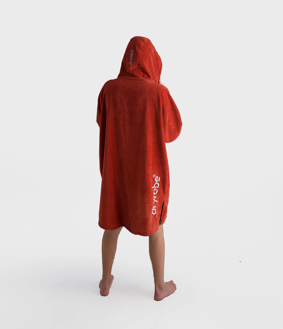 Burnt Orange Full-Zip Organic Towel Robe - Image 3