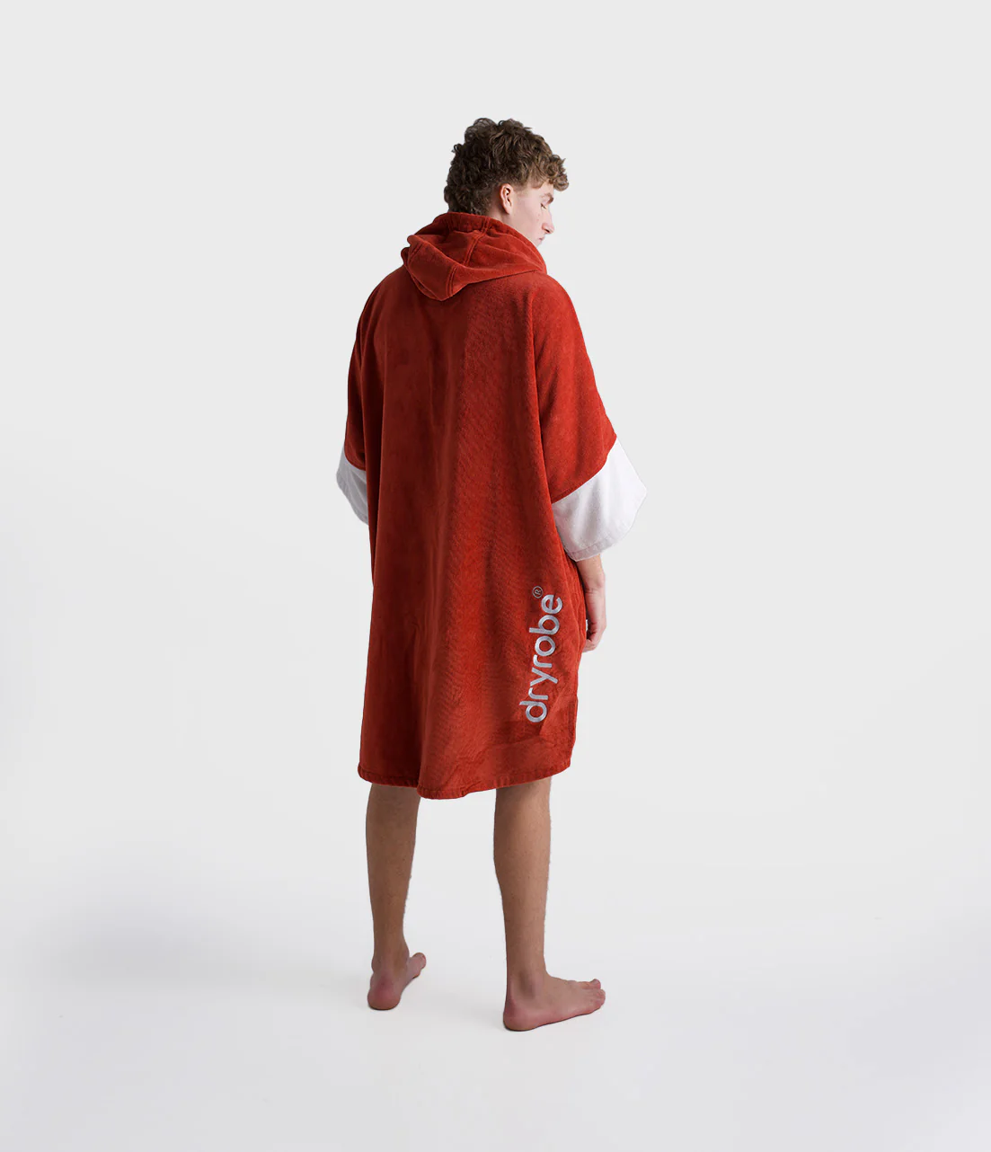 Burnt Orange Full-Zip Organic Towel Robe - Image 5
