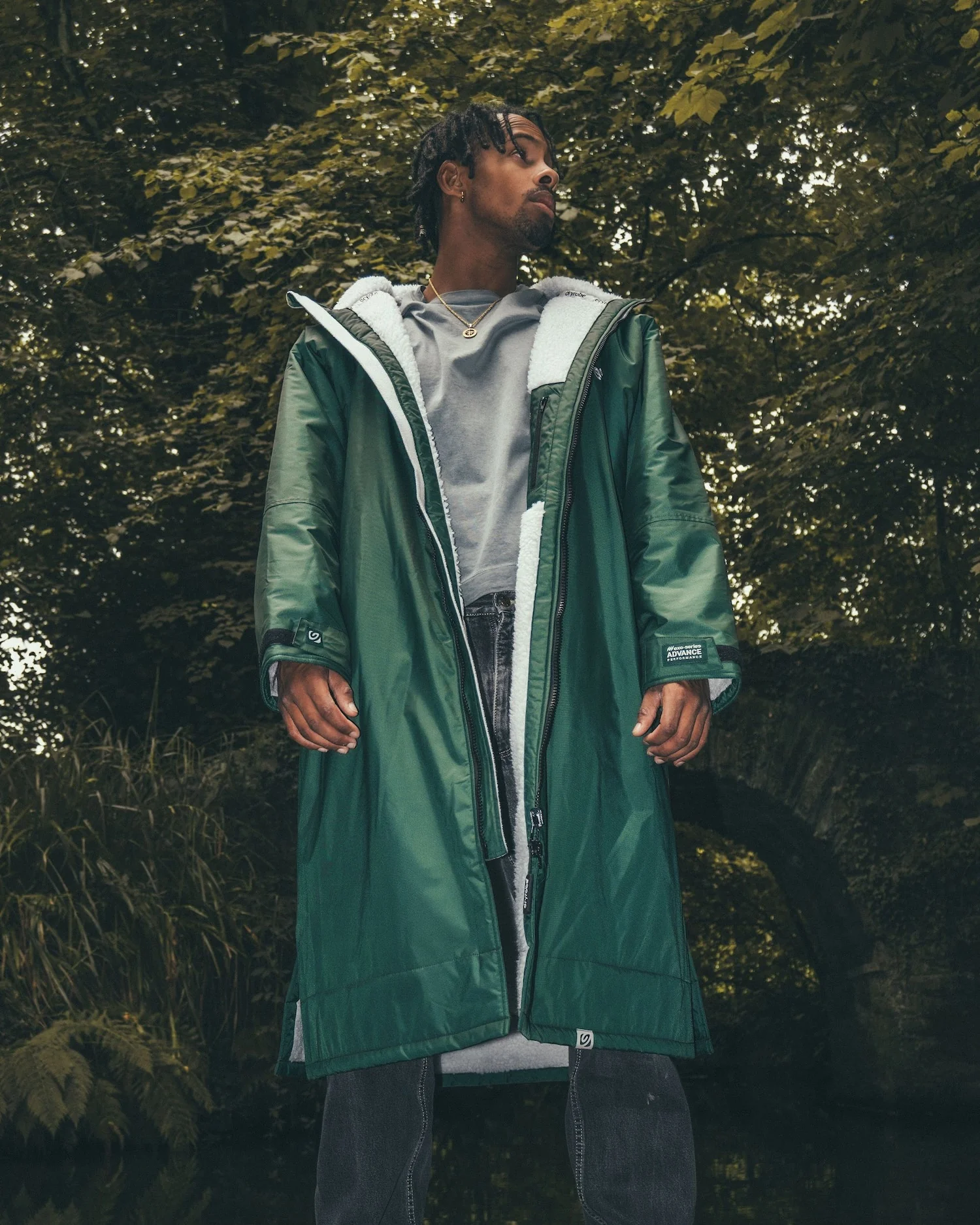 Dark Green Grey Advance Changing Robe - Image 12