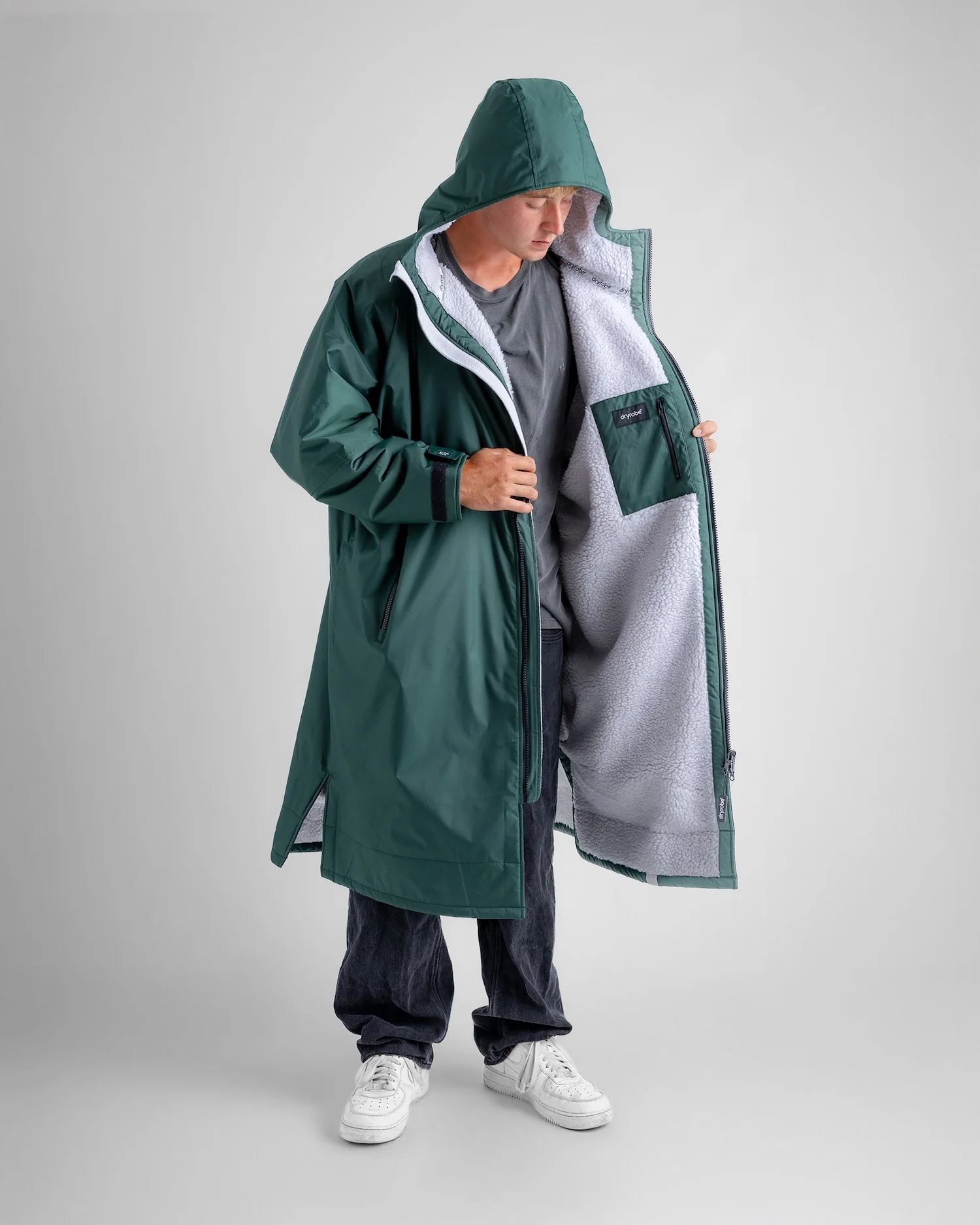 Dark Green Grey Advance Changing Robe - Image 5