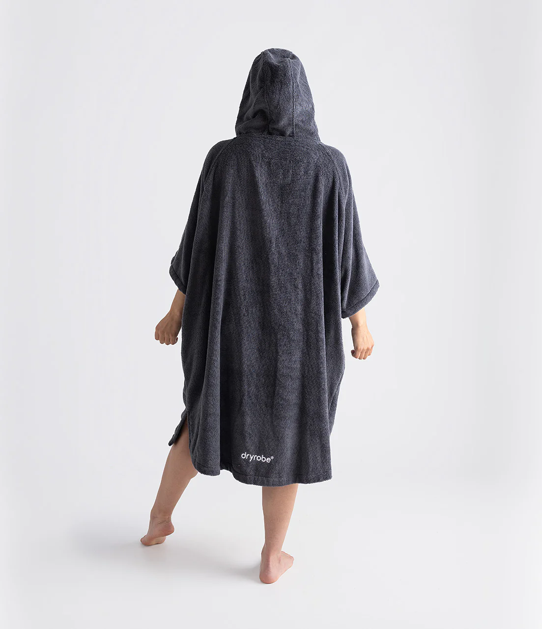 Dark Slate Organic Towel Changing Robe - Image 4