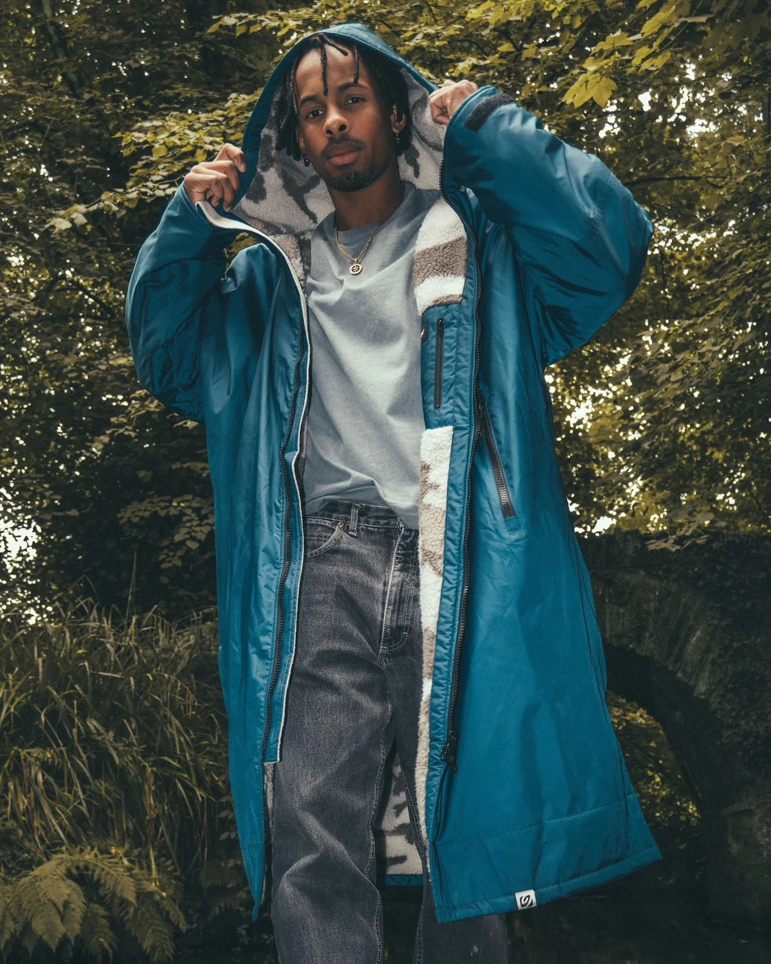 Deep Sea Blue Camo Advance Changing Robe - Image 20
