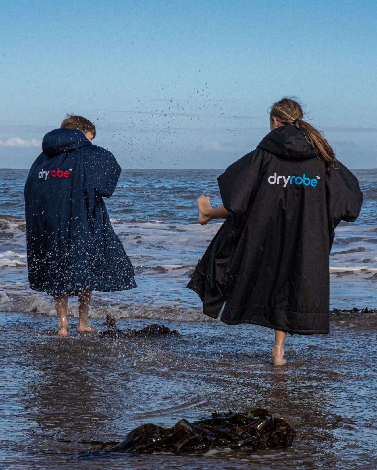 Black Blue Kids Advance Changing Robe - Image 4