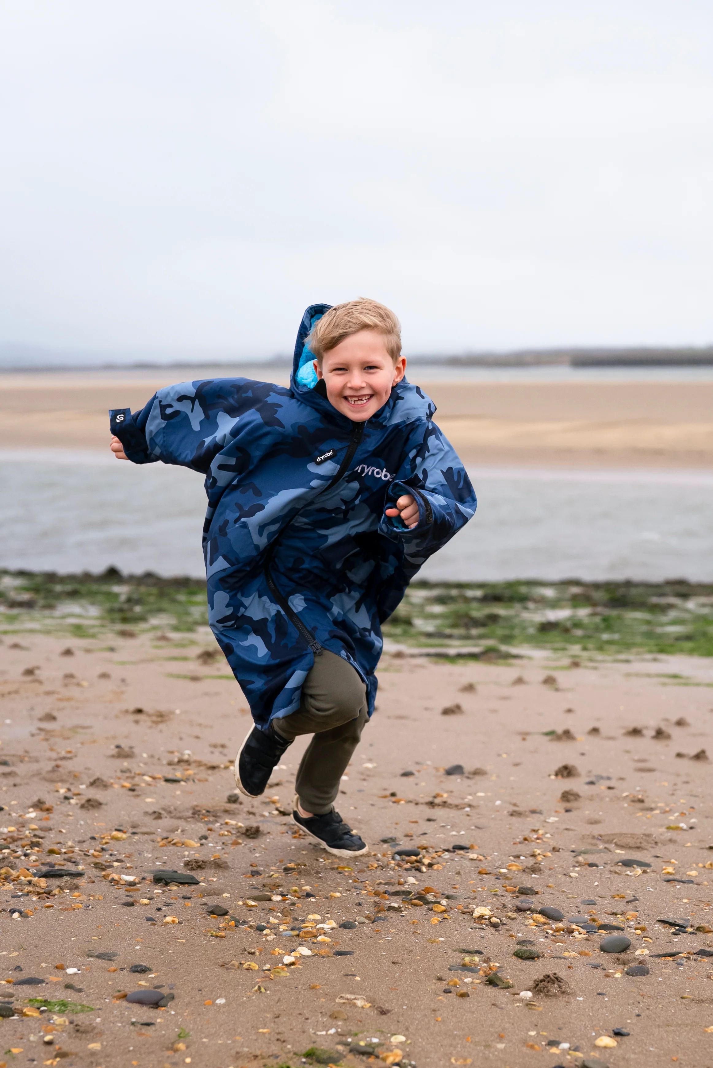 Blue Camo Blue Kids Advance Changing Robe - Image 10