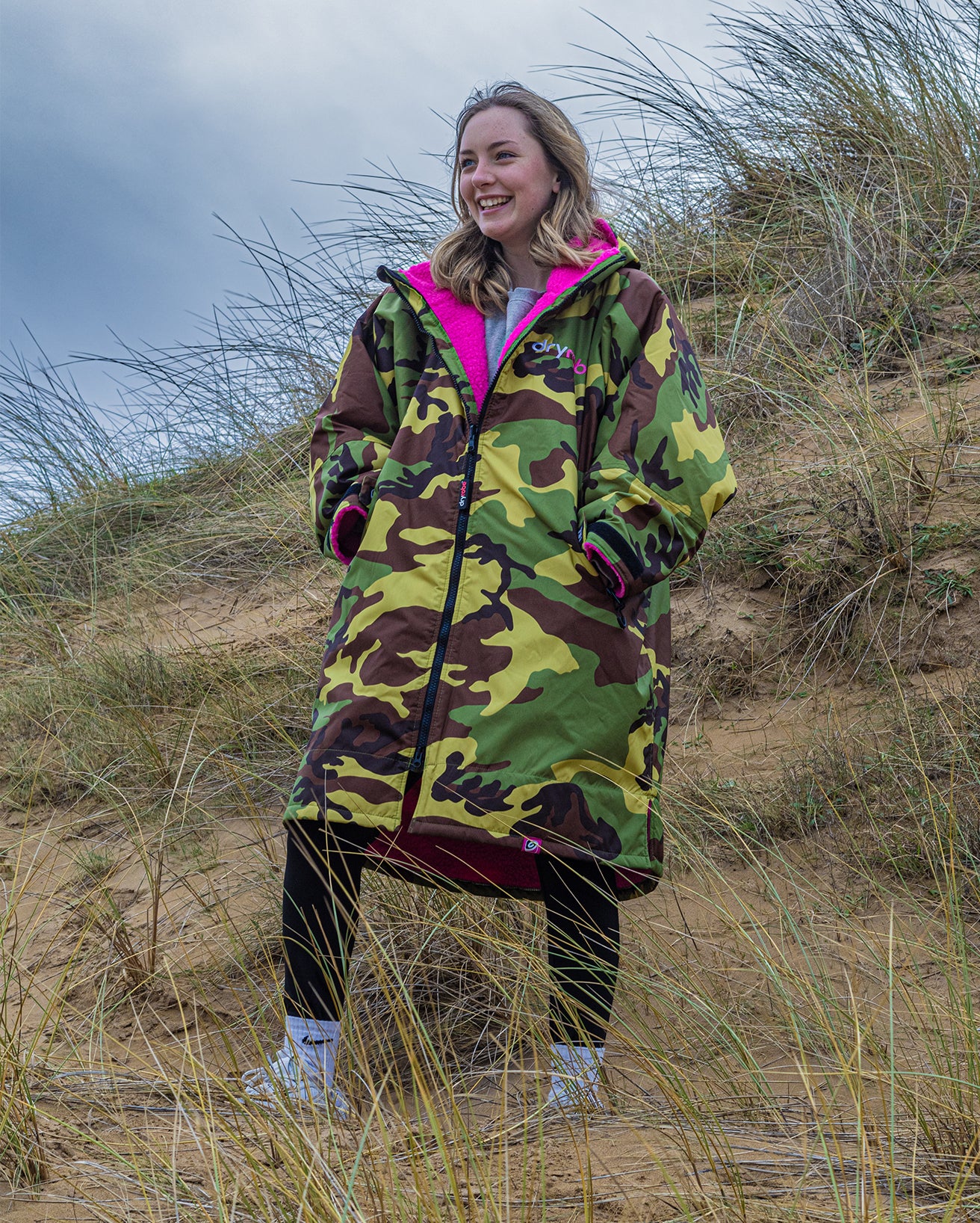 Camo Pink Kids Advance Changing Robe - Image 4