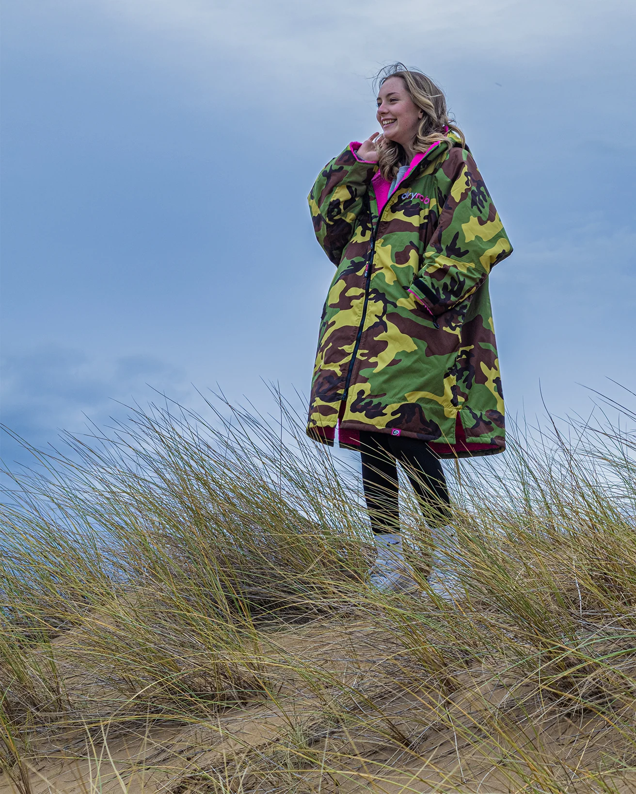 Camo Pink Kids Advance Changing Robe - Image 6