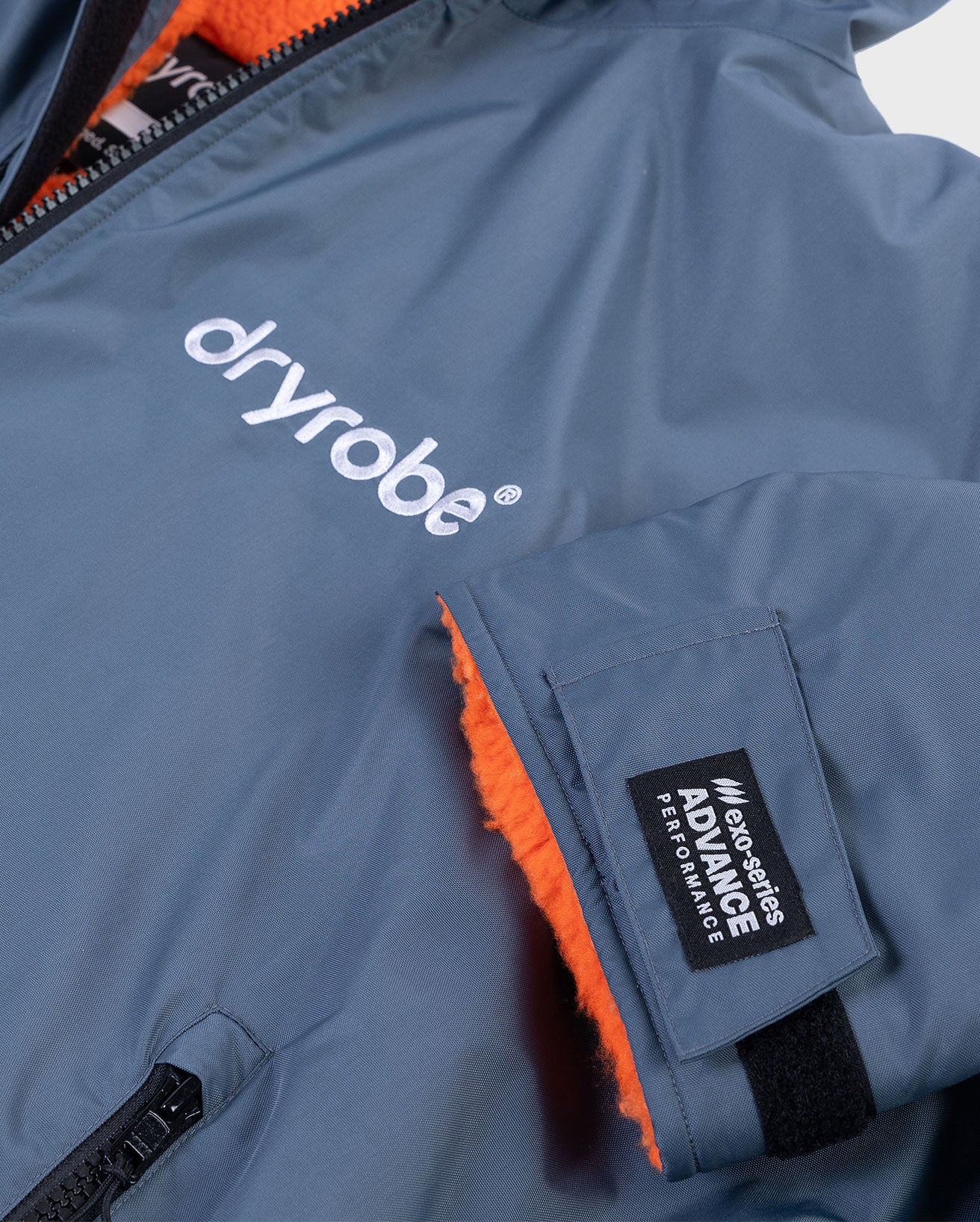 Dark Grey Orange Kids Advance Changing Robe - Image 7