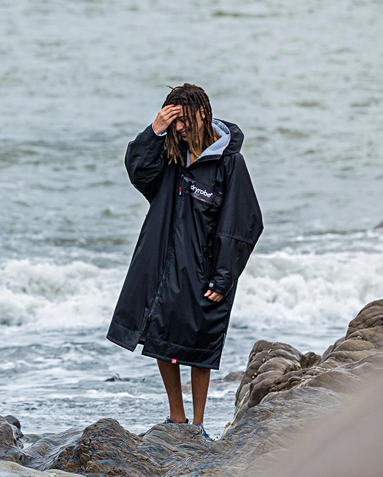 REWORK - Black Grey Camo Advance Changing Robe - Image 6