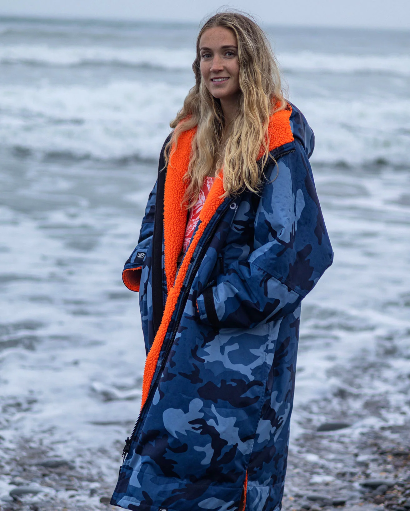 Blue Camo Orange Advance Changing Robe - Image 6