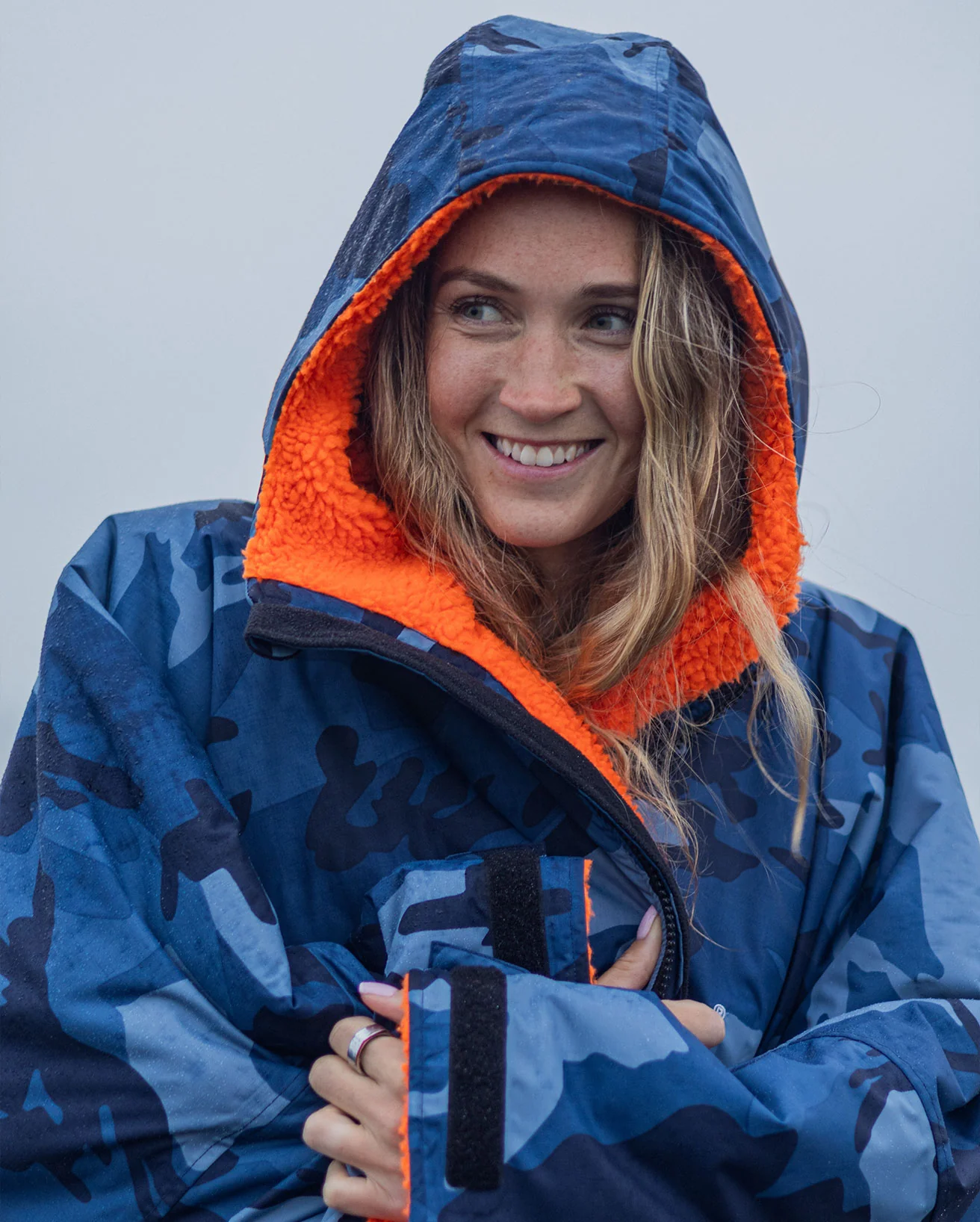 Blue Camo Orange Advance Changing Robe - Image 7
