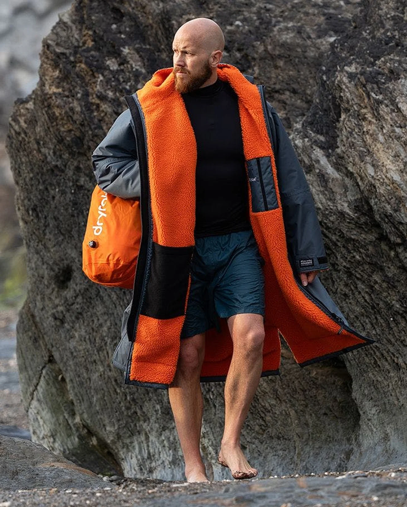 Dark Grey Orange Advance Changing Robe - Image 10