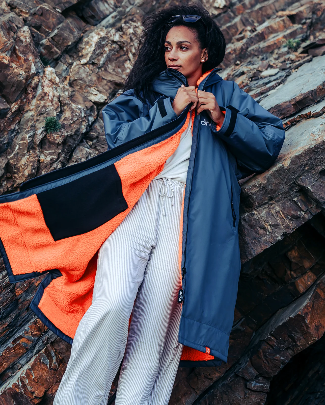 Dark Grey Orange Advance Changing Robe - Image 11