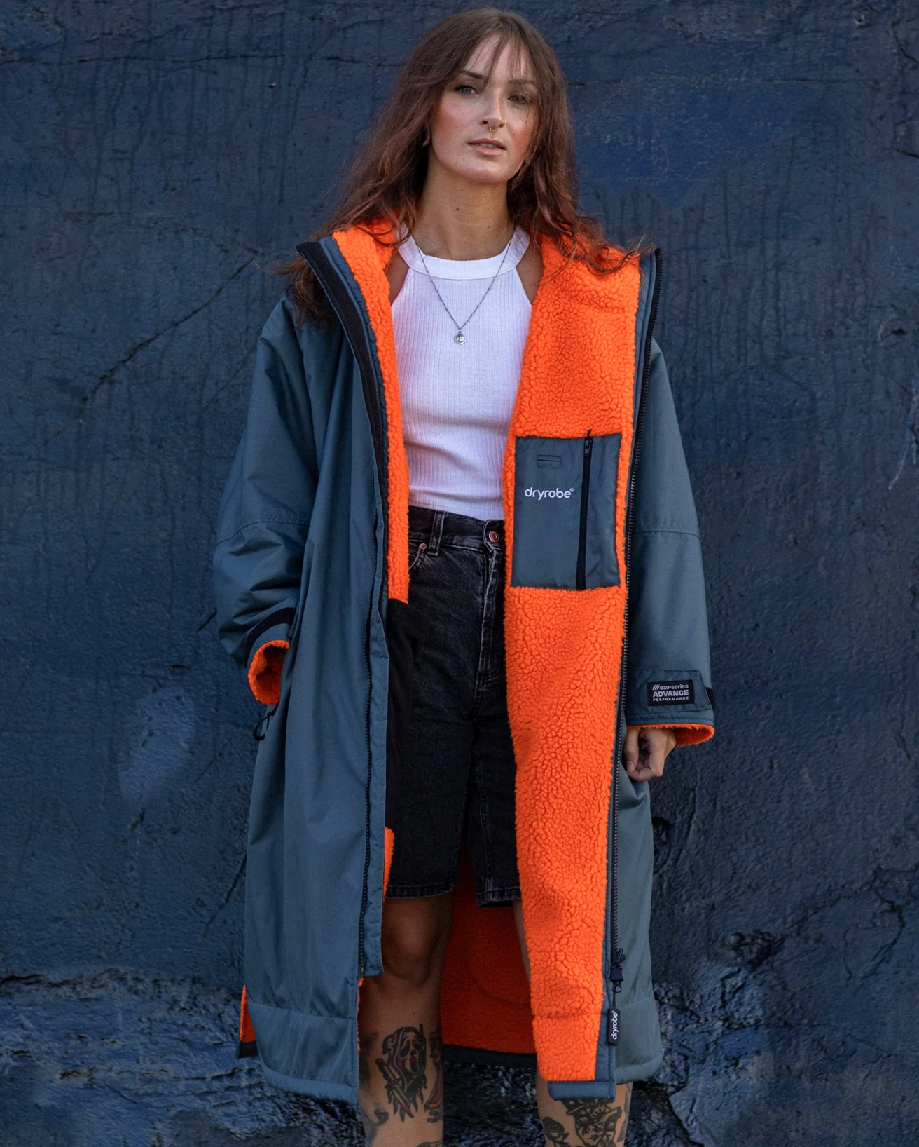 Dark Grey Orange Advance Changing Robe - Image 13