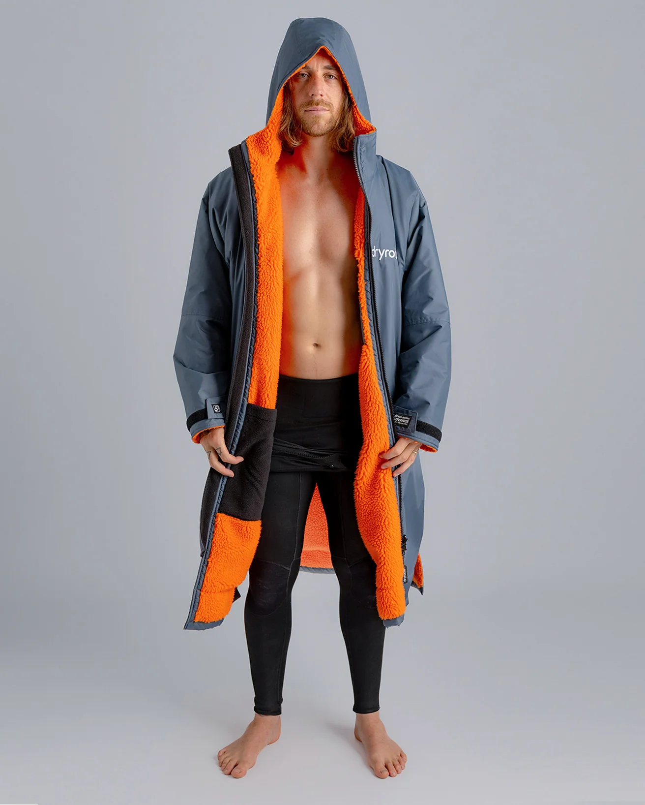Dark Grey Orange Advance Changing Robe - Image 3