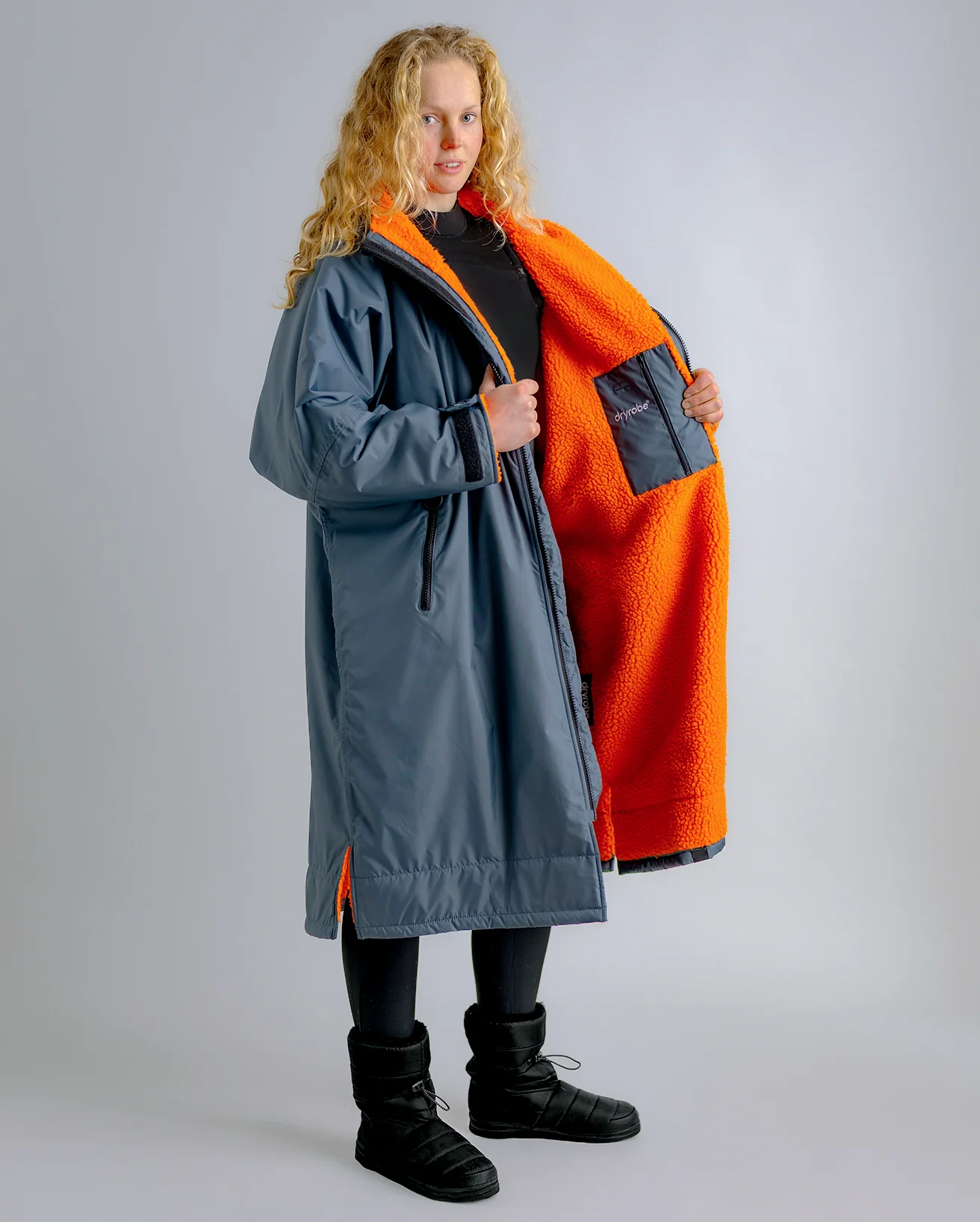 Dark Grey Orange Advance Changing Robe - Image 4
