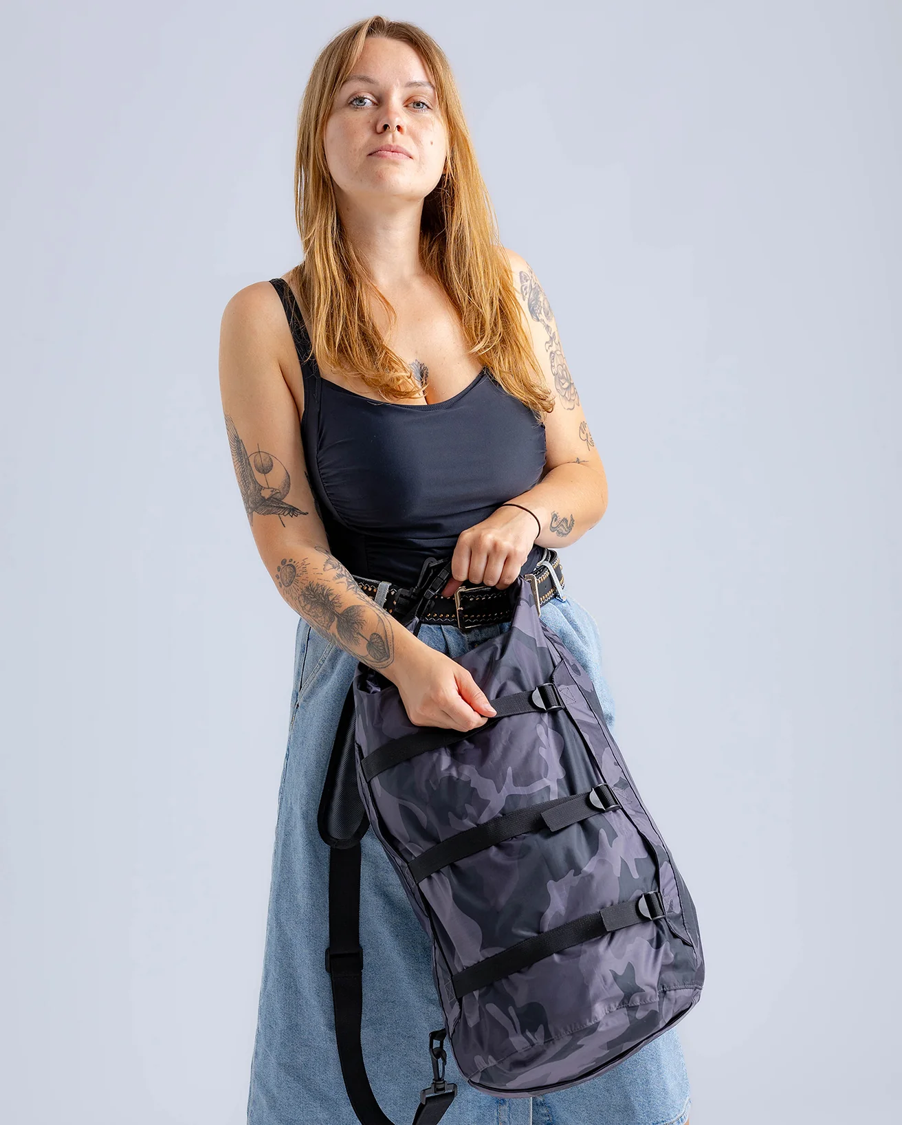 Black Camo Compression Travel Bag - Image 3