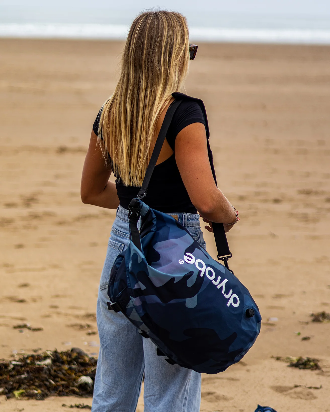 Blue Camo Compression Travel Bag - Image 5