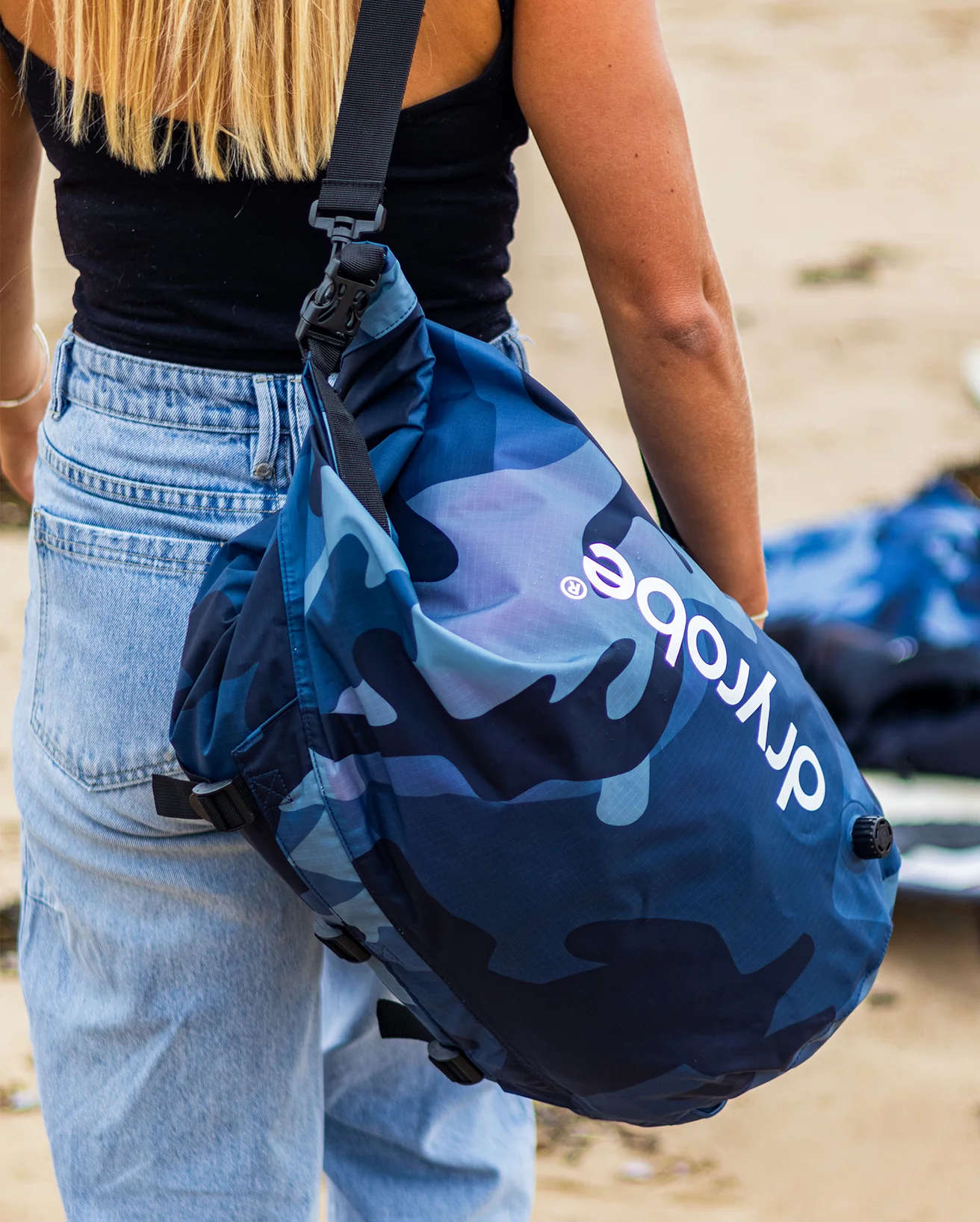 Blue Camo Compression Travel Bag - Image 6