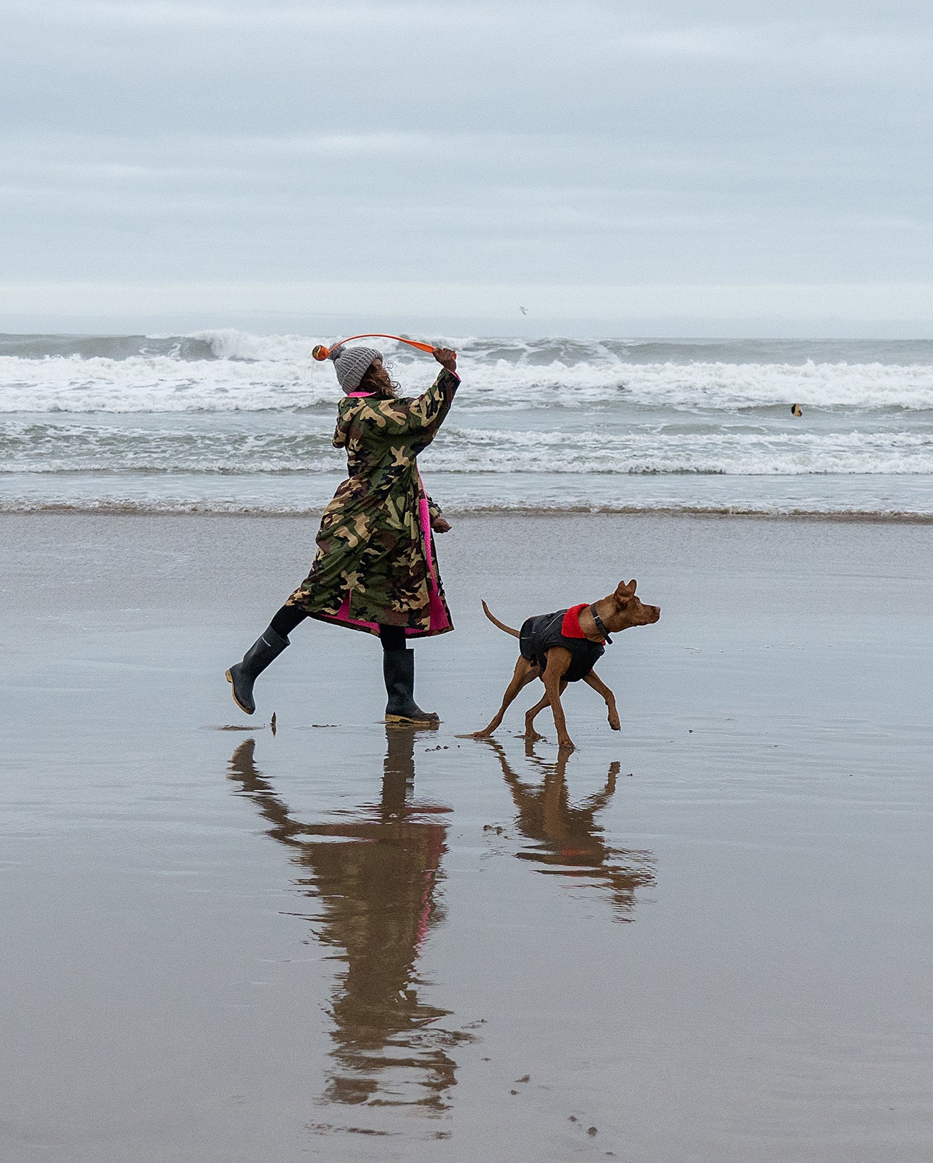Black Red Dog Coat - Image 7