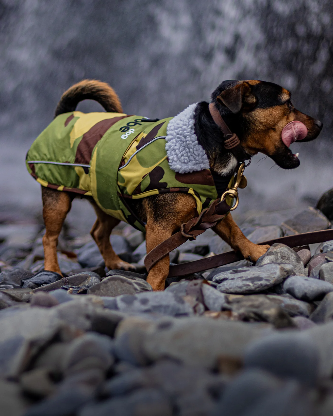 Camo Grey Dog Coat - Image 8
