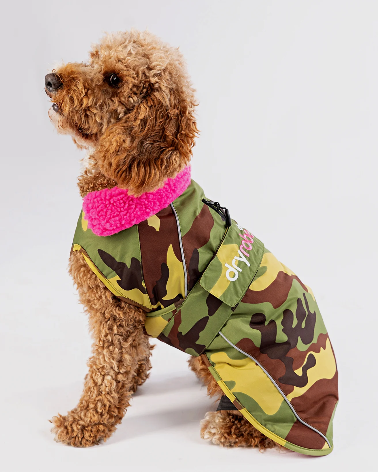 Camo Pink Dog Coat - Image 4
