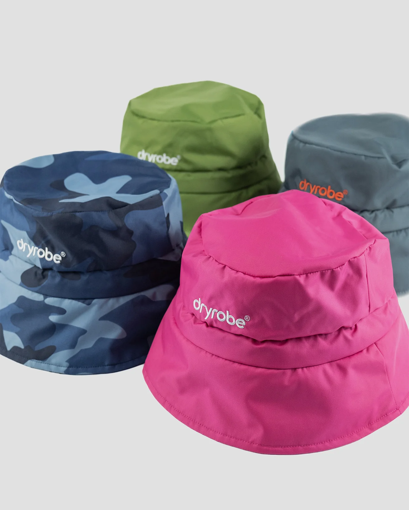 Blue Camo Fleece Lined Bucket Hat - Image 4