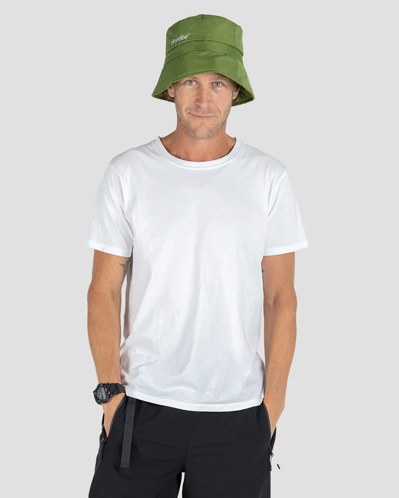 Forest Green Fleece Lined Bucket Hat - Image 5