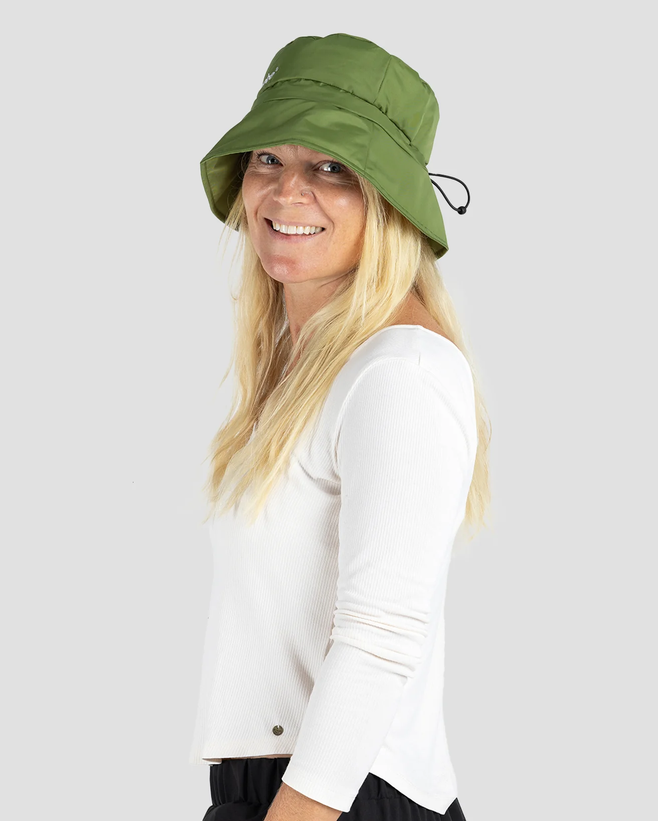 Forest Green Fleece Lined Bucket Hat - Image 6