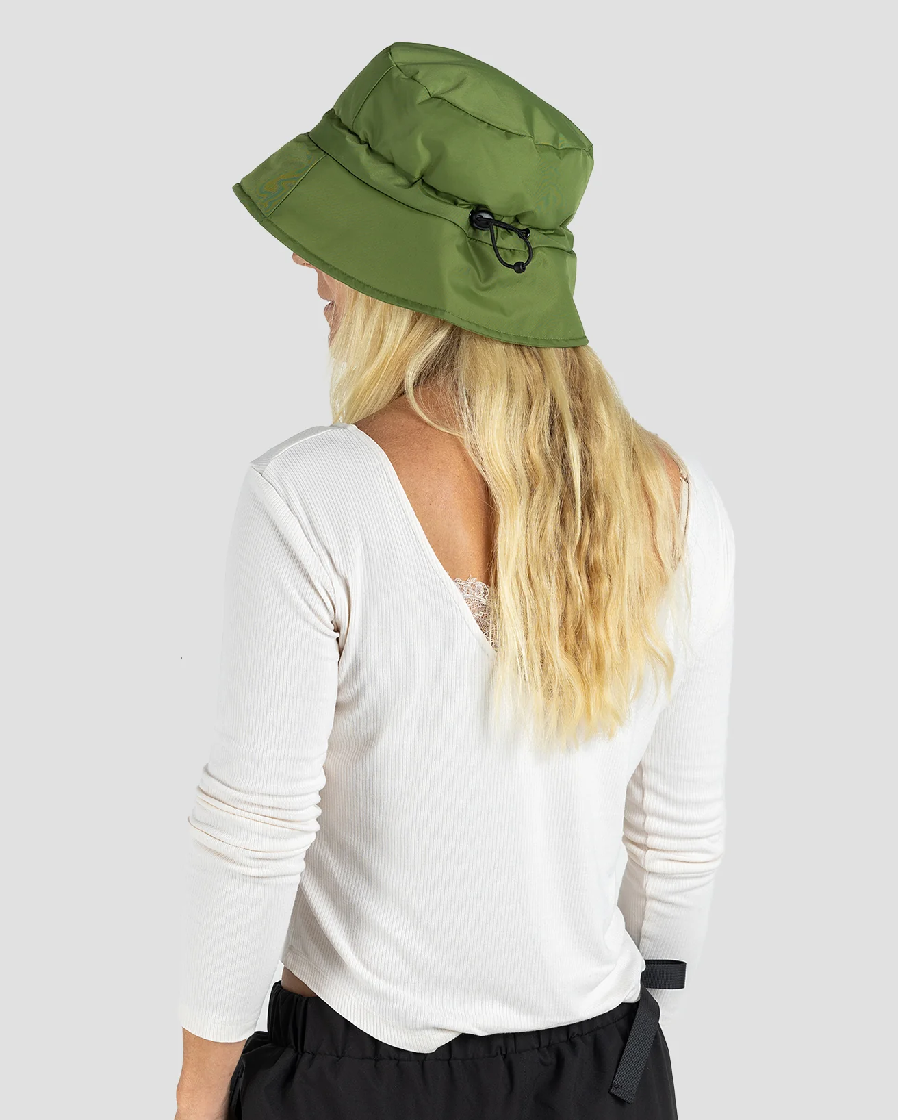 Forest Green Fleece Lined Bucket Hat - Image 7