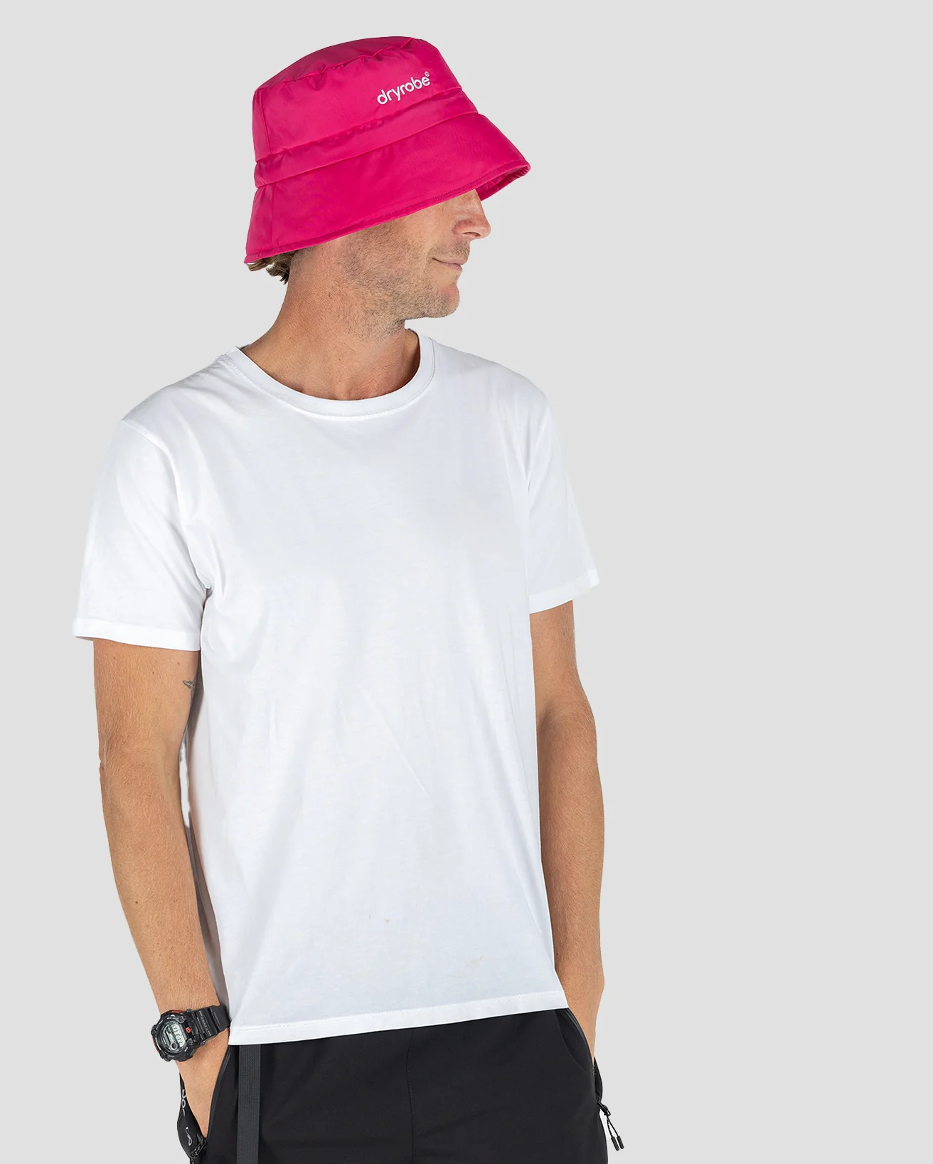 Pink Fleece Lined Bucket Hat - Image 5