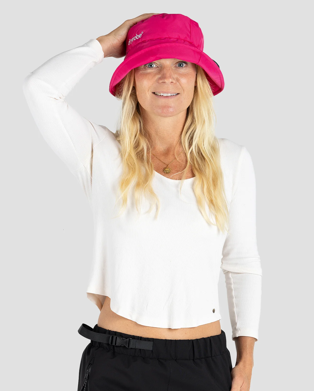 Pink Fleece Lined Bucket Hat - Image 6