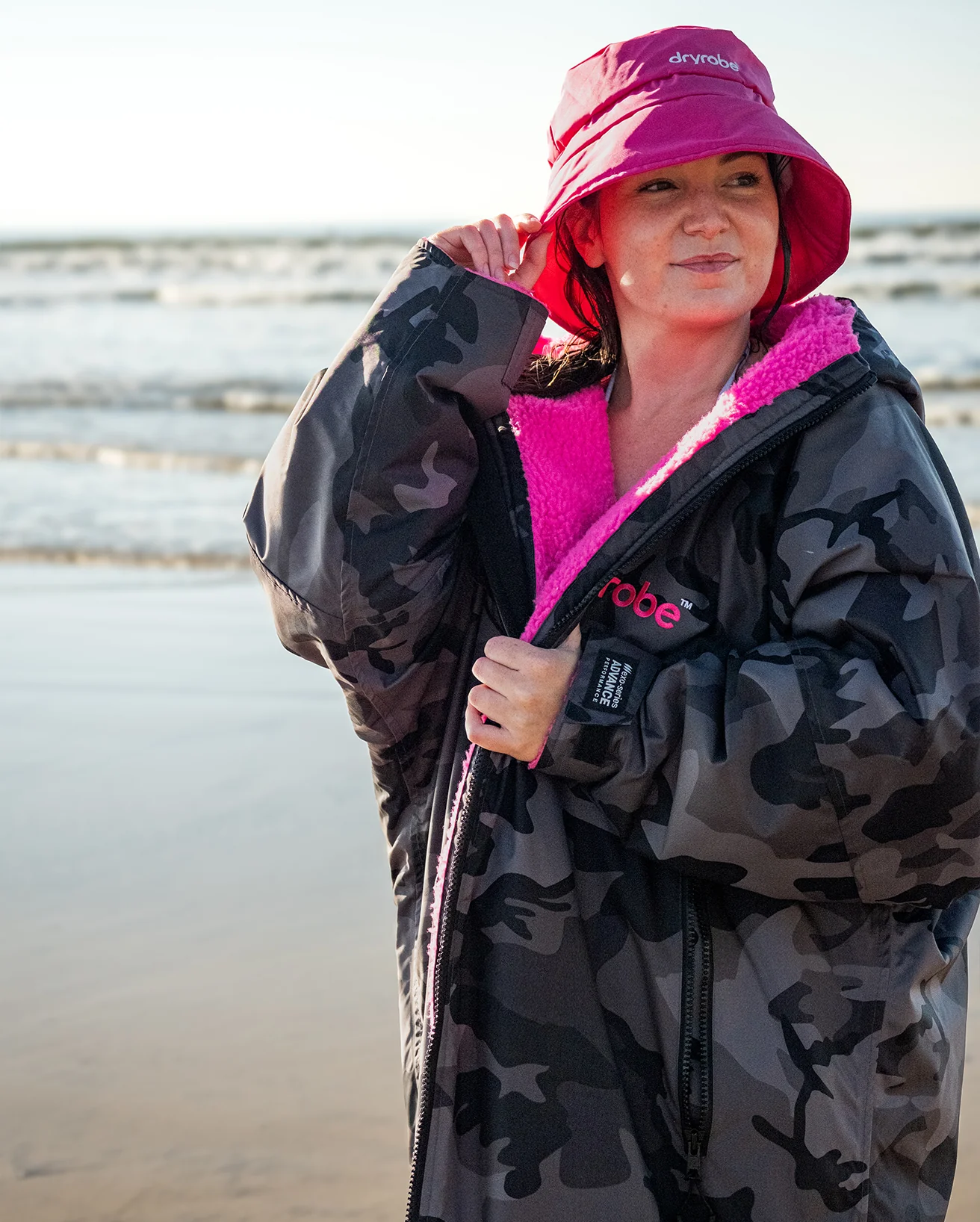 Pink Fleece Lined Bucket Hat - Image 8