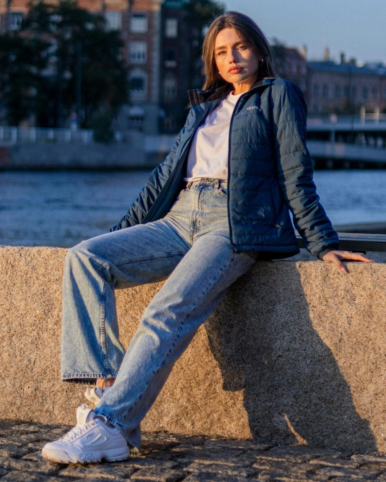 Deep Sea Blue Women's Light Weight Jacket - Image 6