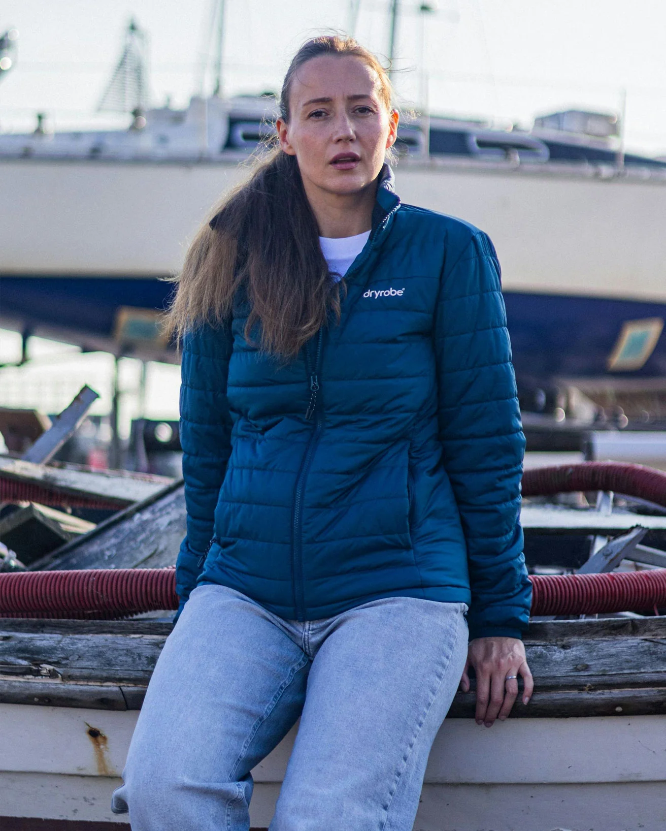 Deep Sea Blue Women's Light Weight Jacket - Image 7