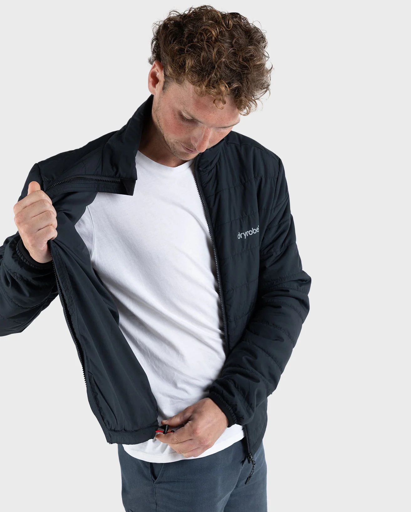 Black Men's Light Weight Jacket - Image 3