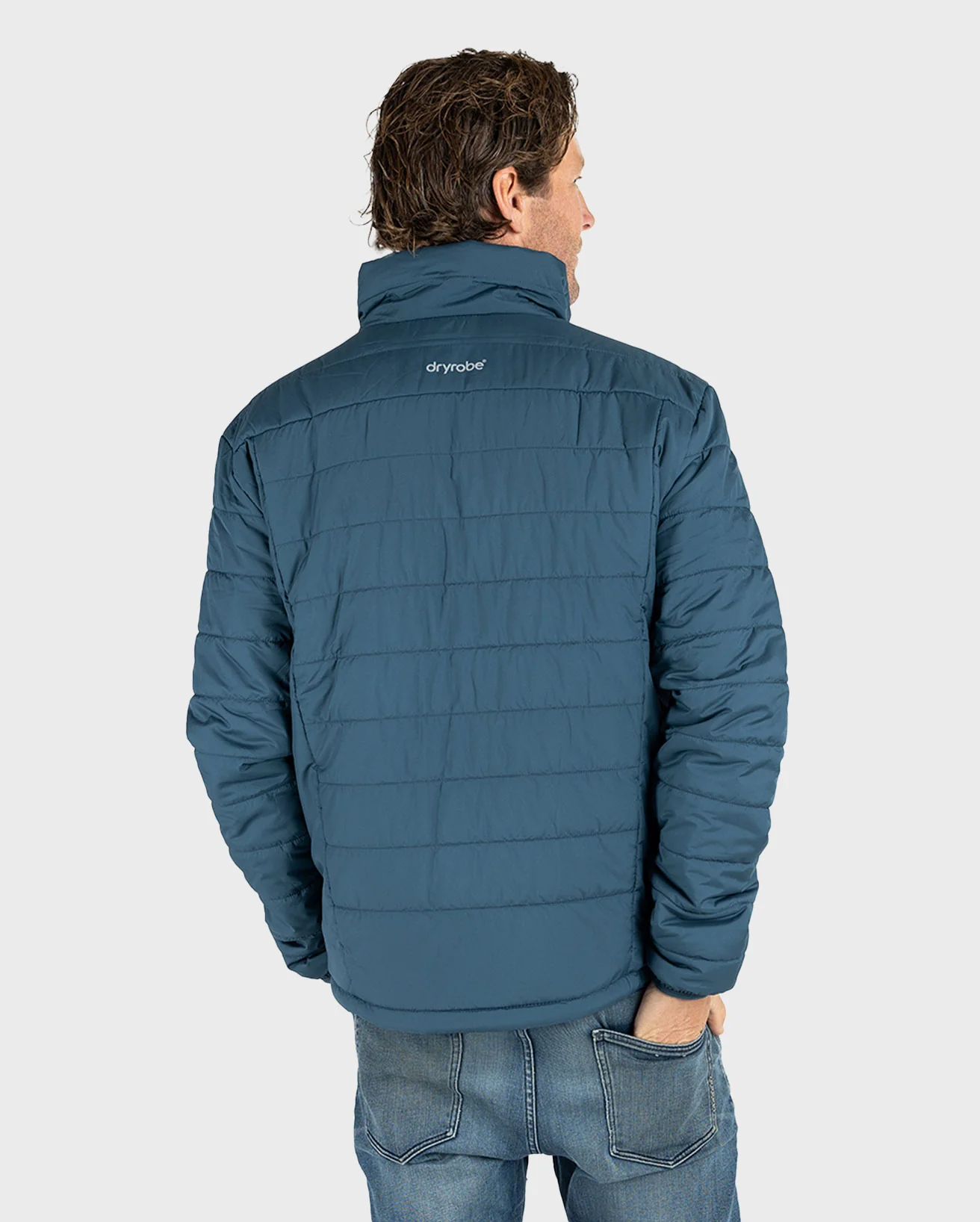 Deep Sea Blue Men's Light Weight Jacket - Image 4