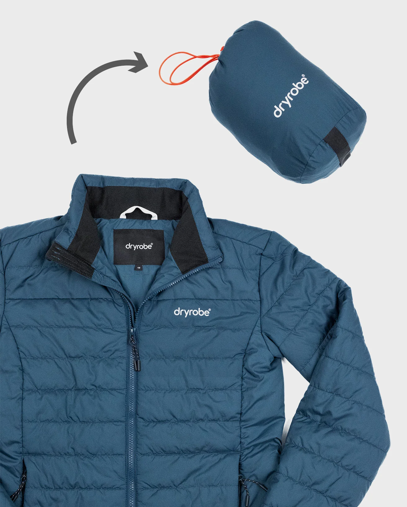 Deep Sea Blue Men's Light Weight Jacket - Image 7