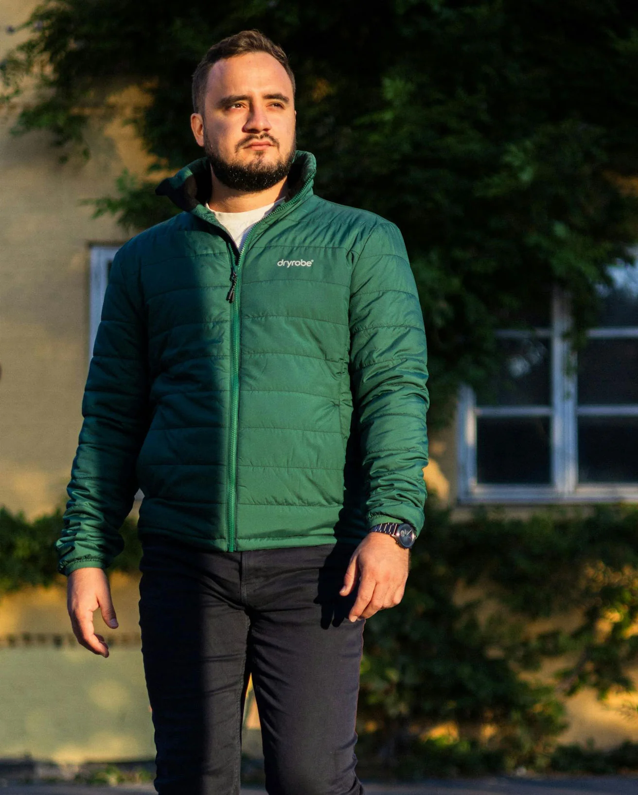 Hunter Green Men's Light Weight Jacket - Image 7