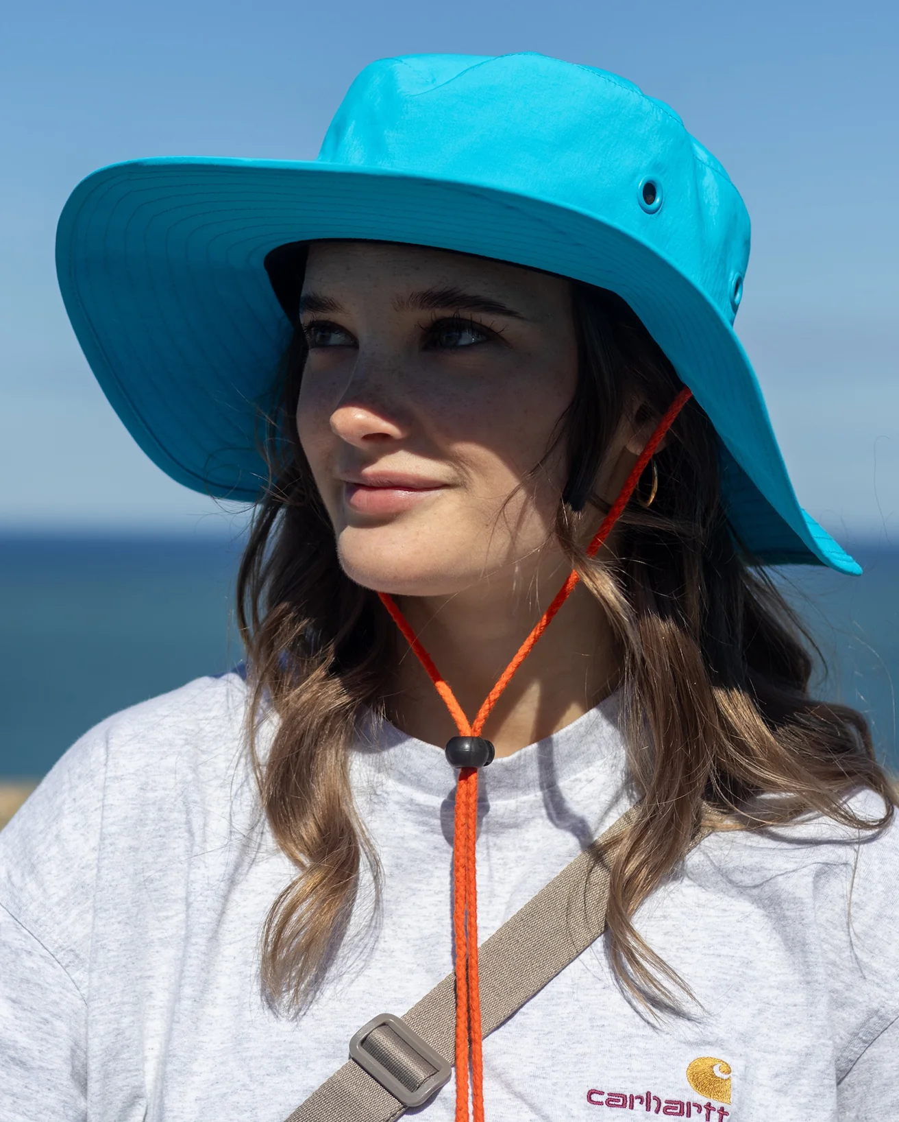 Blue Quick Dry Brimmed Hat - Image 11